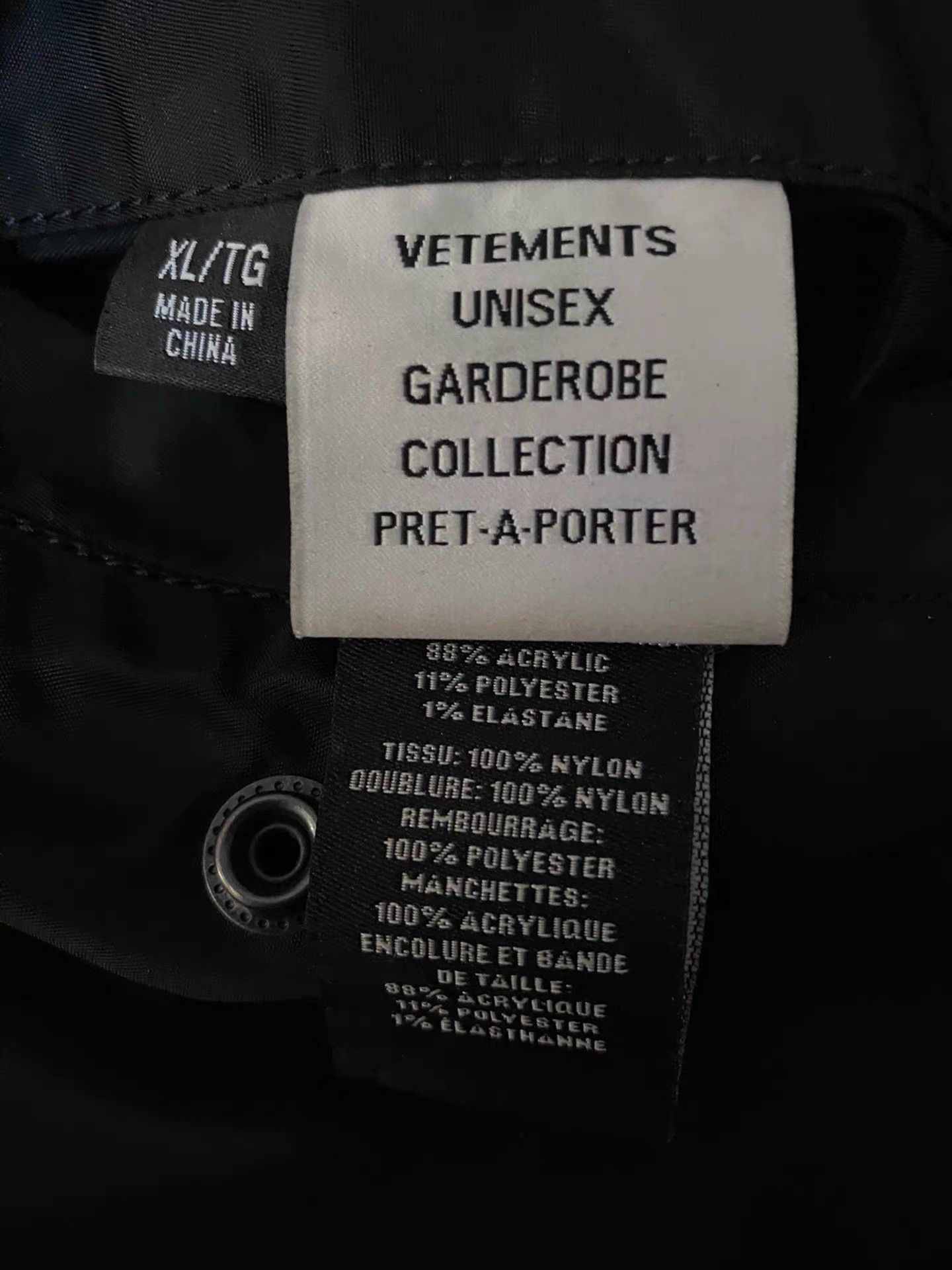 Vetements Vetements 23AW Bomber Racing Jacket Padded Coat Size US XL / EU 56 / 4 - 8 Thumbnail
