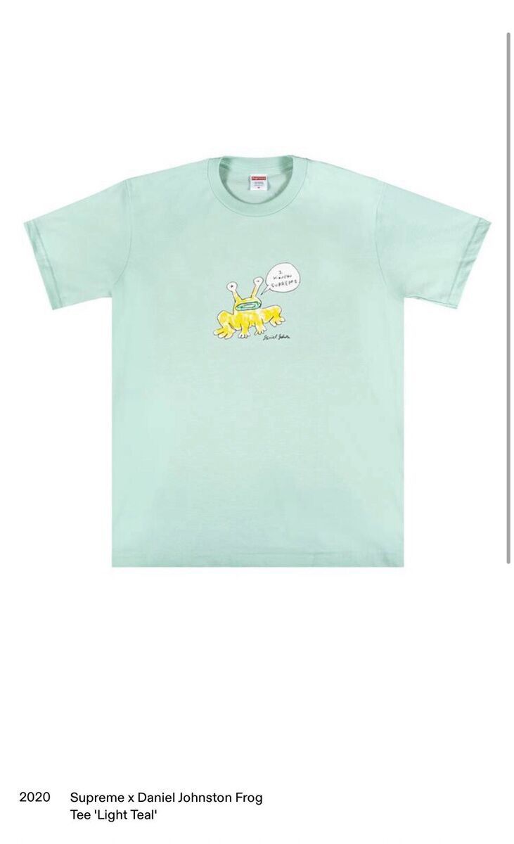 Supreme Supreme x Daniel Johnston Frog Tee Teal Large SS20 Size US L / EU 52-54 / 3 - 3 Thumbnail
