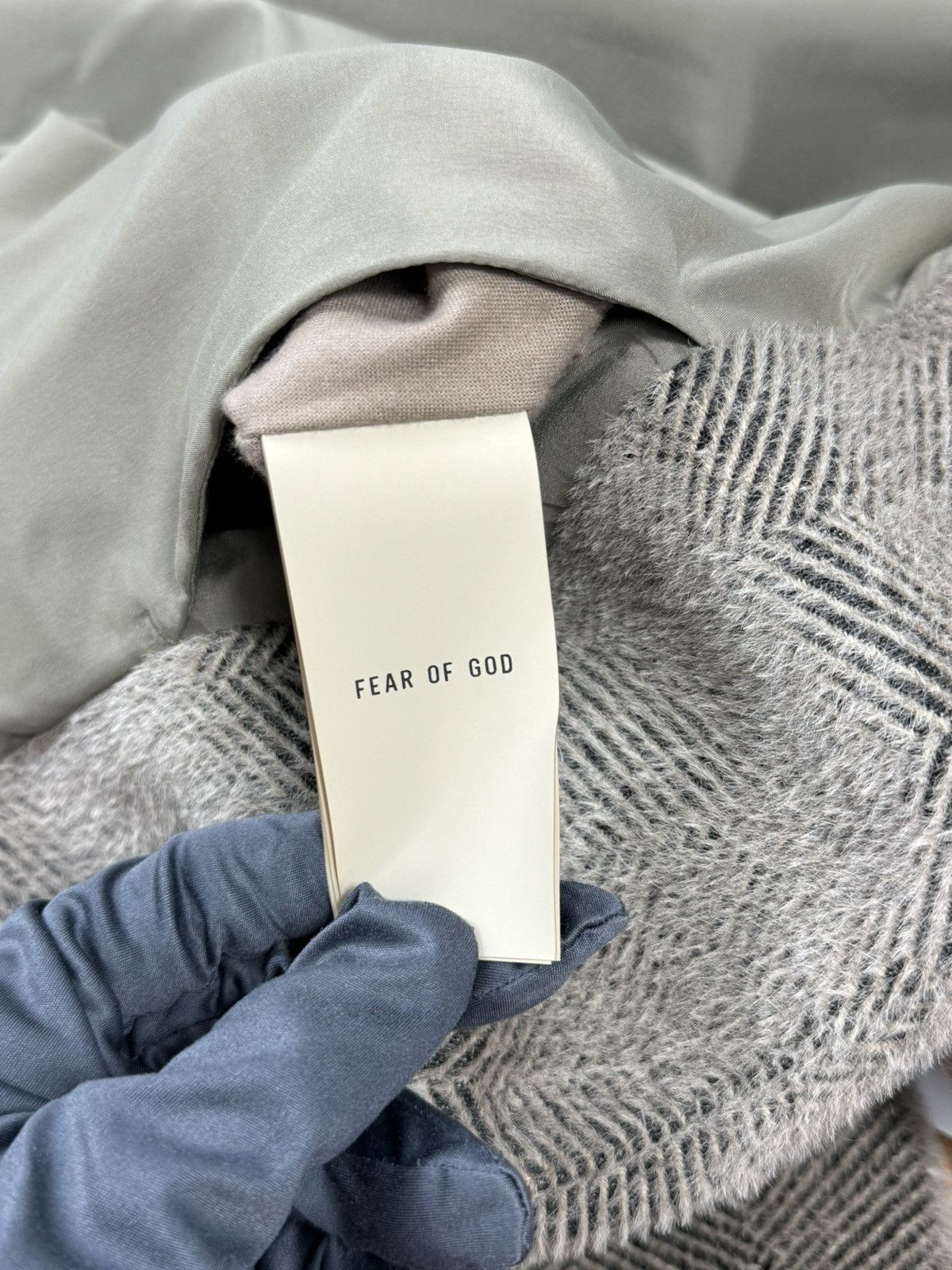 Fear of God OVERSIZED DOUBLE BREASTED HERRINGBONE LAMA WOOL BLEND COAT Size US XL / EU 56 / 4 - 14 Thumbnail