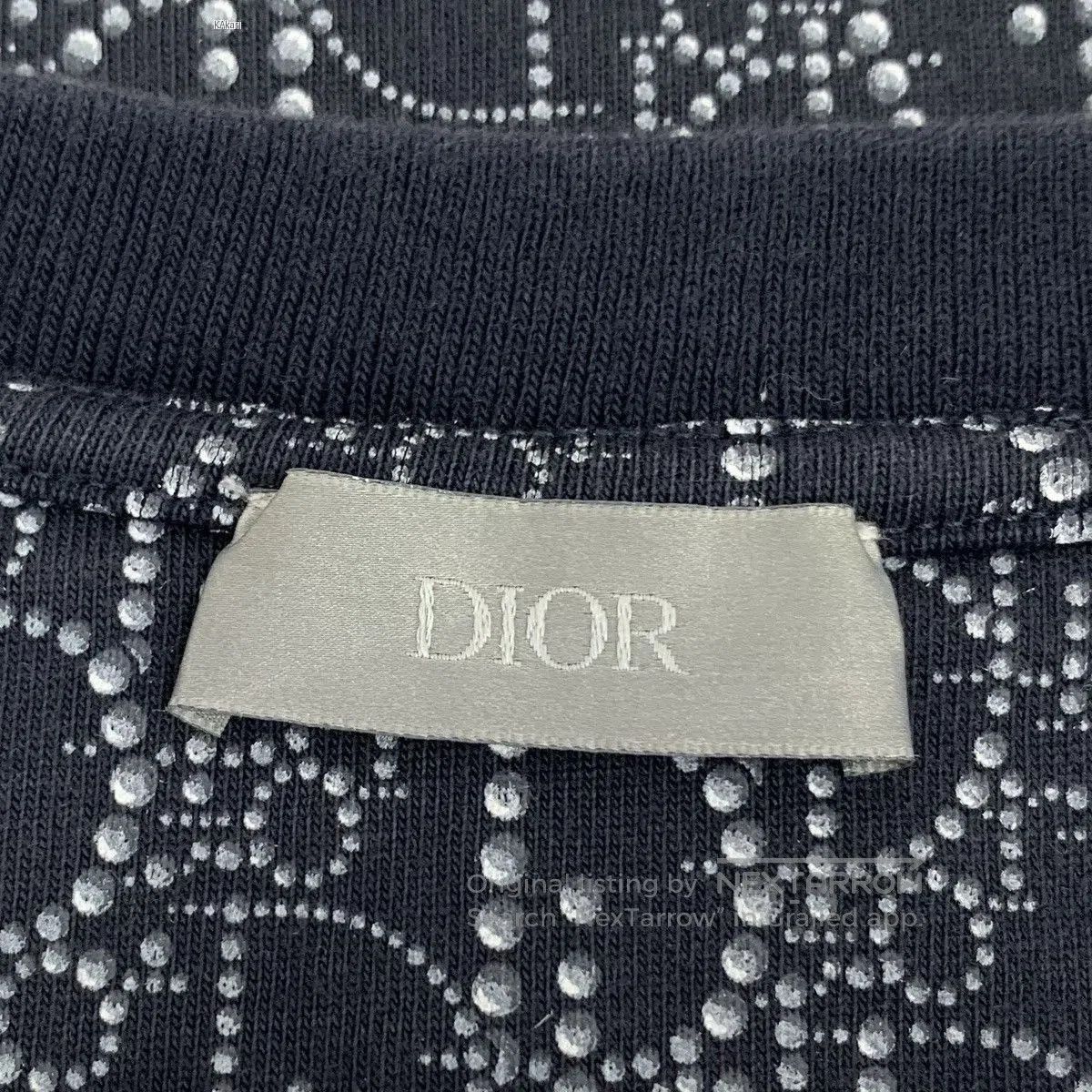 Dior Black Patterned Short Sleeve T. Size US XS / EU 42 / 0 - 5 Thumbnail