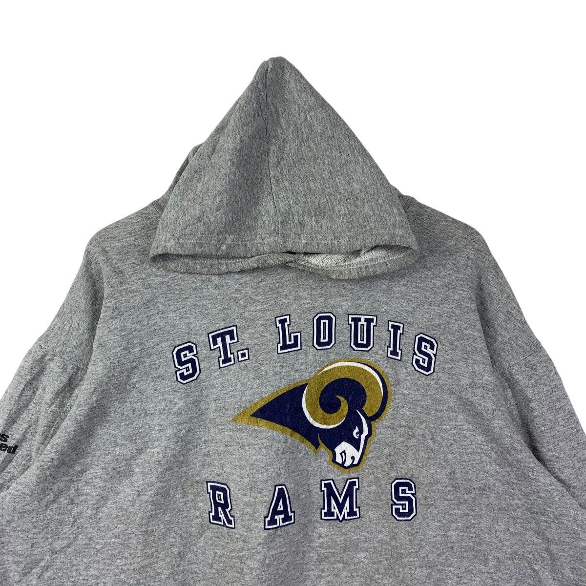 NFL NFL St. Louis Rams Hoodie Grey Pullover Sweatshirt Vintage Size US XL / EU 56 / 4 - 2 Thumbnail