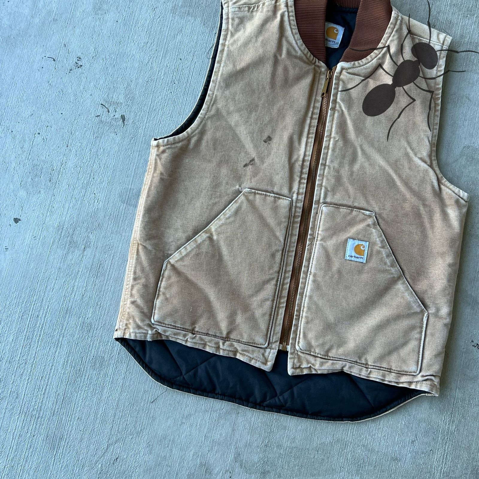 Carhartt × Vintage Carhartt faded brown work wear vest Size US S / EU 44-46 / 1 - 2 Thumbnail
