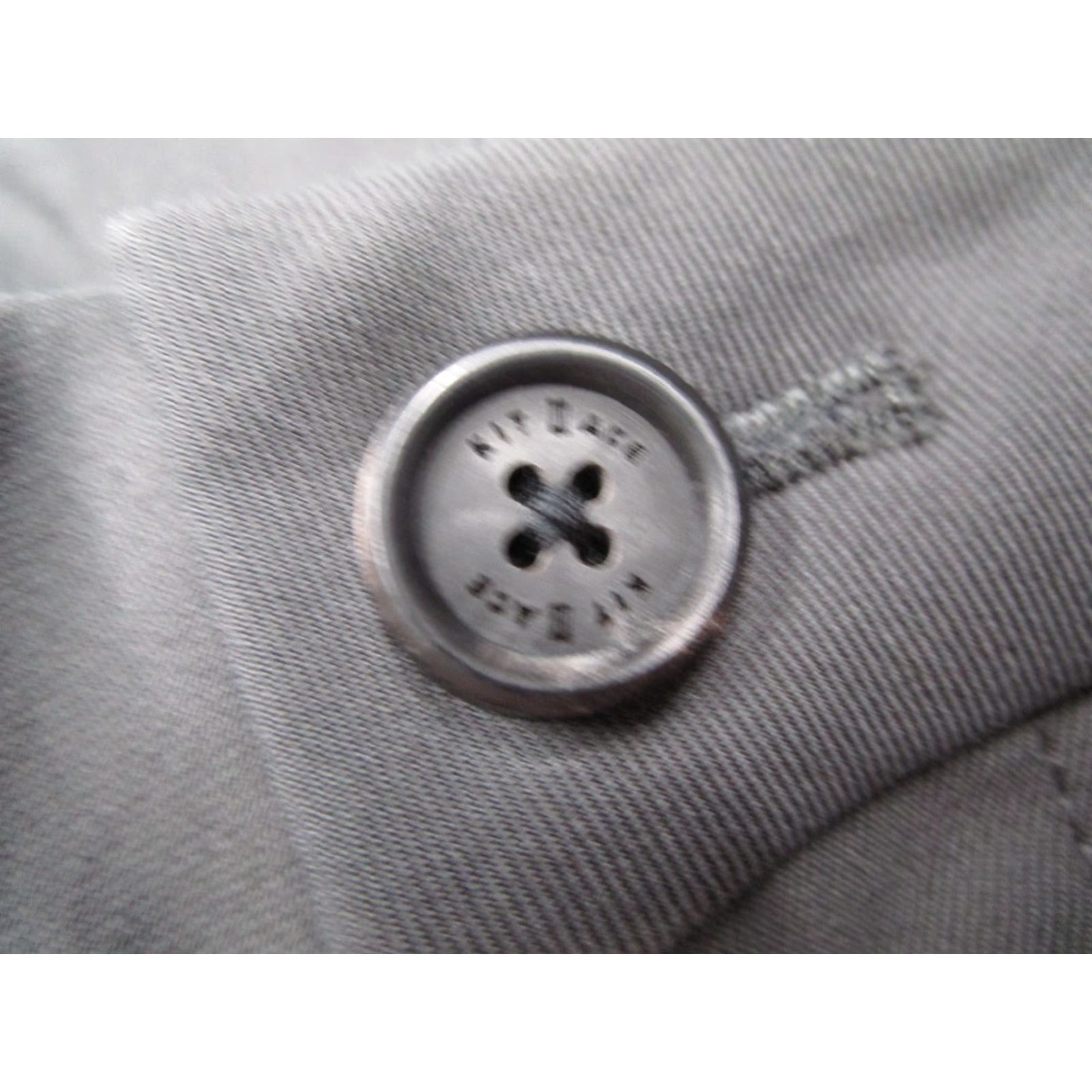 Vintage KIT AND ACE Men’s Slim Chino Pants 36 Gray Slim Fit Travel Performance 36x29 Regular Inseam Gray Logo Pockets Zipper Size US 36 / EU 52 - 3 Thumbnail