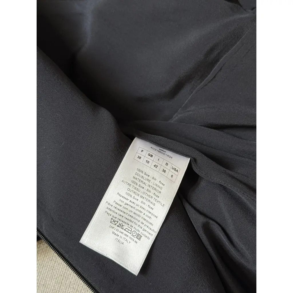 Dior Christian Dior Satin Silk Wrap Navy Mid-length Dress FR38 Size S / US 4 / IT 40 - 7 Thumbnail
