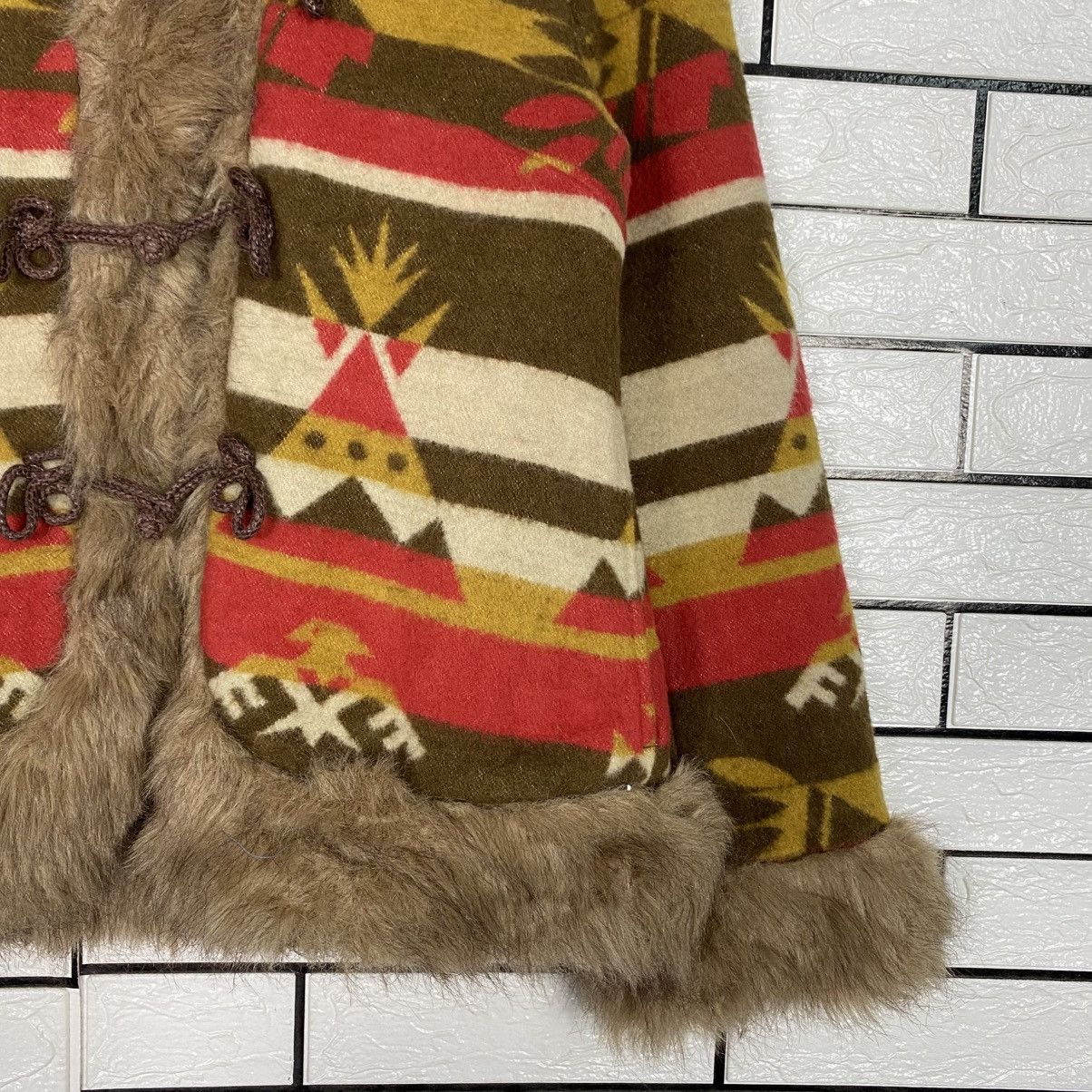 Hysteric Glamour Ozone Community Faux Fur Jacket Striped Design Size US M / EU 48-50 / 2 - 6 Thumbnail