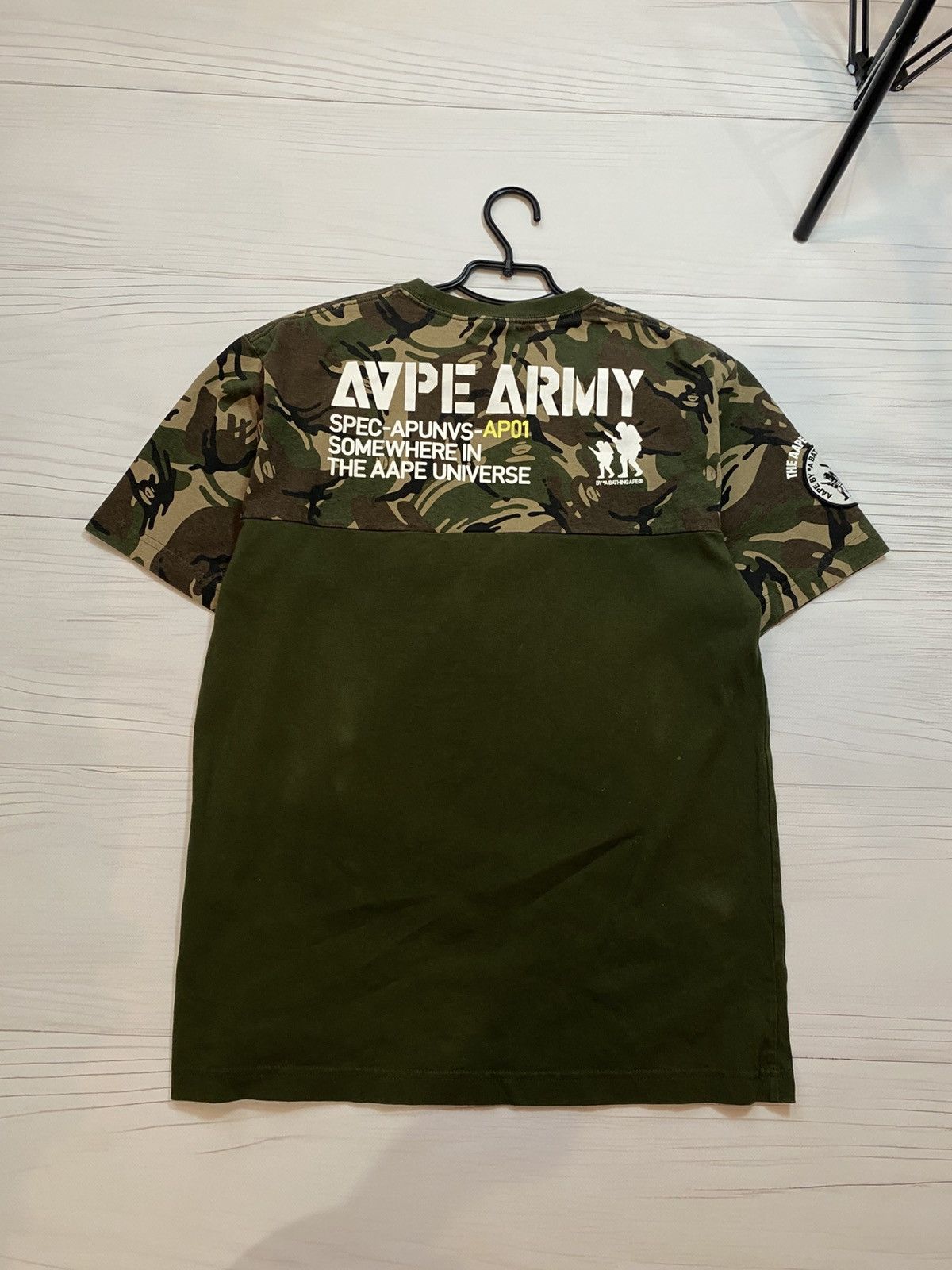 Aape Aape by A Bathing Ape Big logo y2k Camo T shirt Size US L / EU 52-54 / 3 - 3 Thumbnail