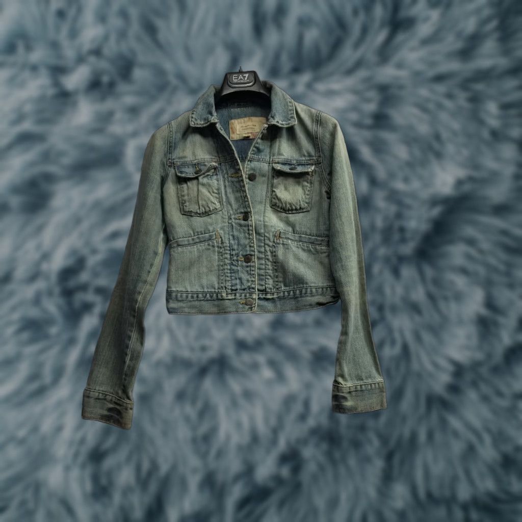 Abercrombie & Fitch Abercrombie & Fitch Womens Jacket XS Long Sleeve Denim Blue Cotton Denim Jacket Womens XS Regular Long Sleeve Size XS / US 0-2 / IT 36-38 - 1 Thumbnail