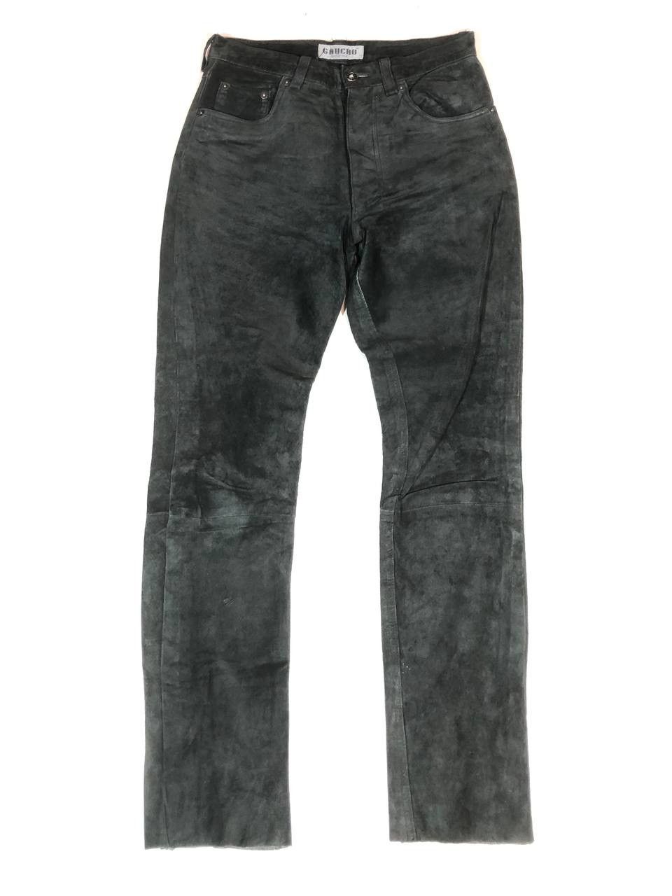 Vintage Gaucho Leather Moto Biker Pants Vintage Size US 30 / EU 46 - 6 Thumbnail