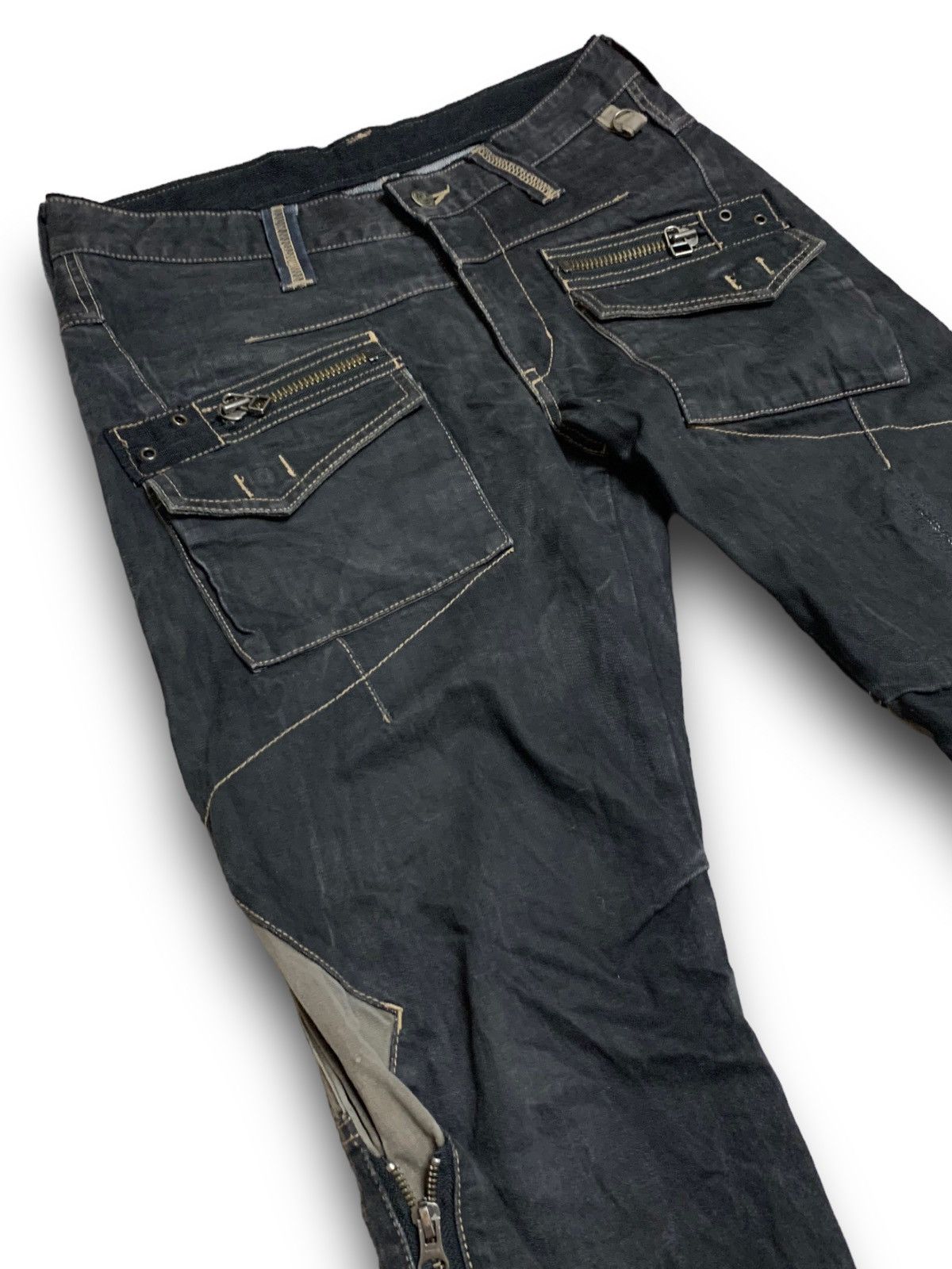 Designer × Japanese Brand × PPFM PPFM MULTI POCKET AND ZIP RARE DESIGN JAPANESE BRAND DENIM Size US 34 / EU 50 - 7 Thumbnail