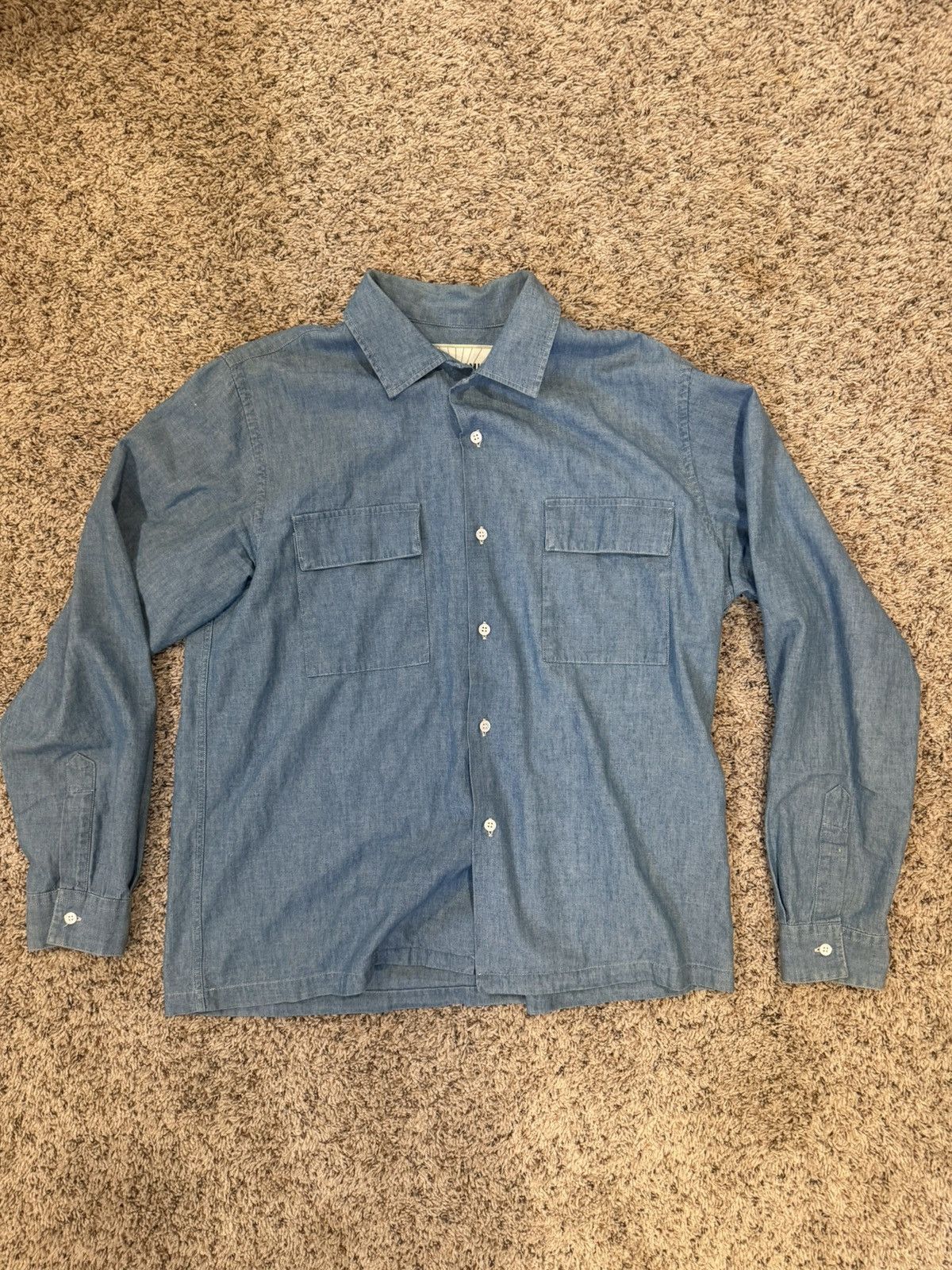 Levi's Made & Crafted Denim button up shirt indigo Size US M / EU 48-50 / 2 - 1 Thumbnail