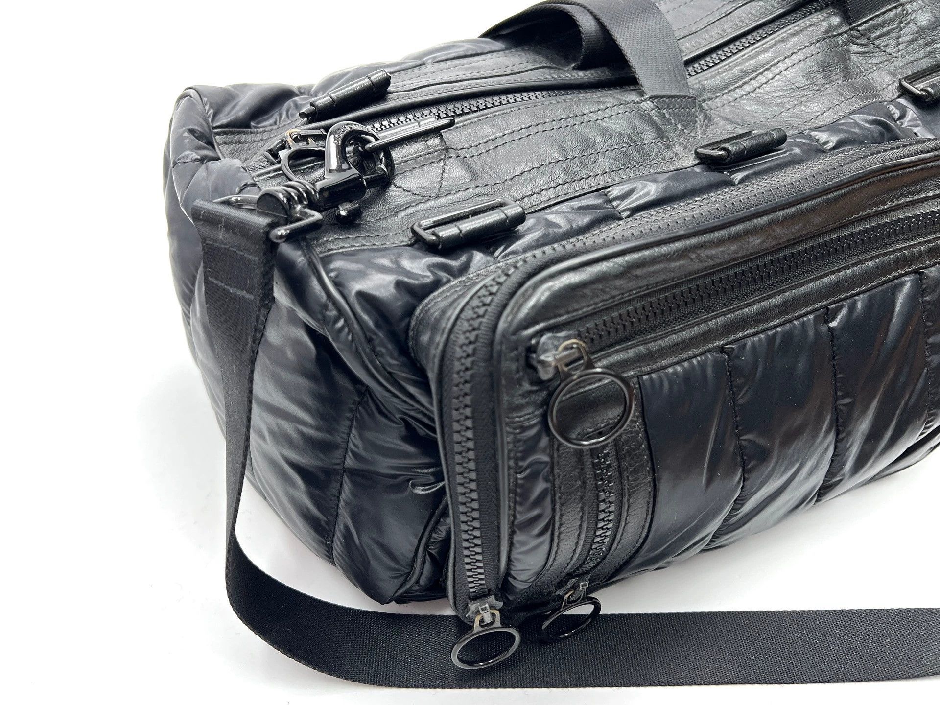 Dior Dior Homme 07AW Quilted Down-Leather Deville Cross Size ONE SIZE - 4 Thumbnail