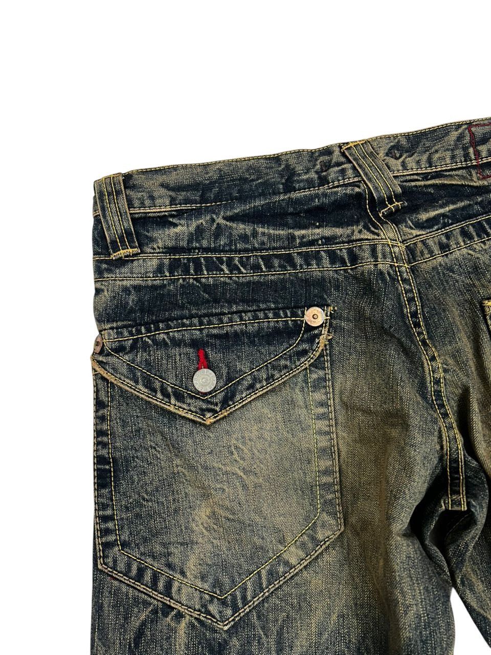 GOSTAR DE FUGA Vintage Blue Way Bootcut Denim Flare Wild Denim Size US 33 - 6 Thumbnail
