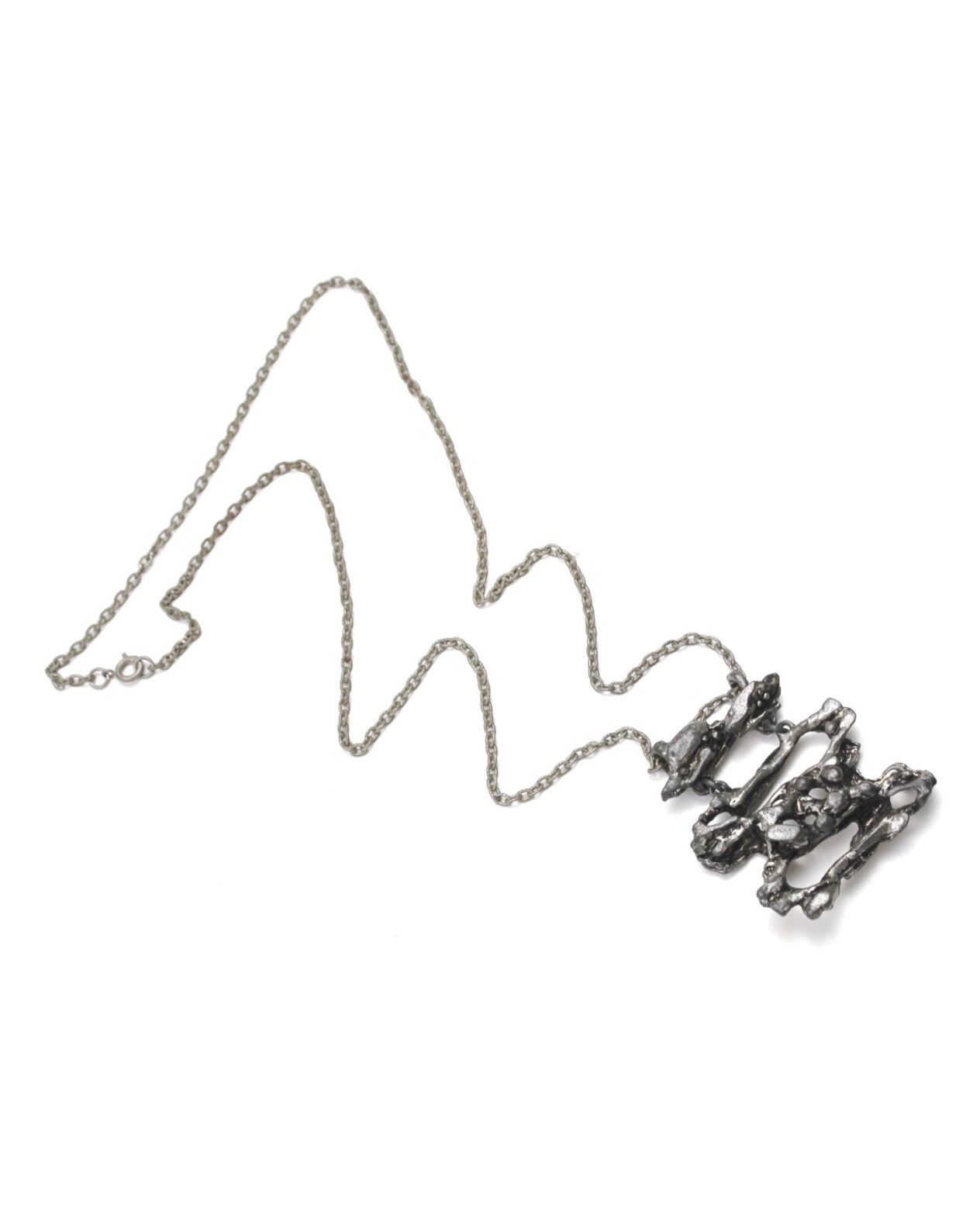 Vintage 1970S TAPANI VANHATALO SILVER-PLATED SCULPTURAL NECKLACE Size ONE SIZE - 2 Thumbnail