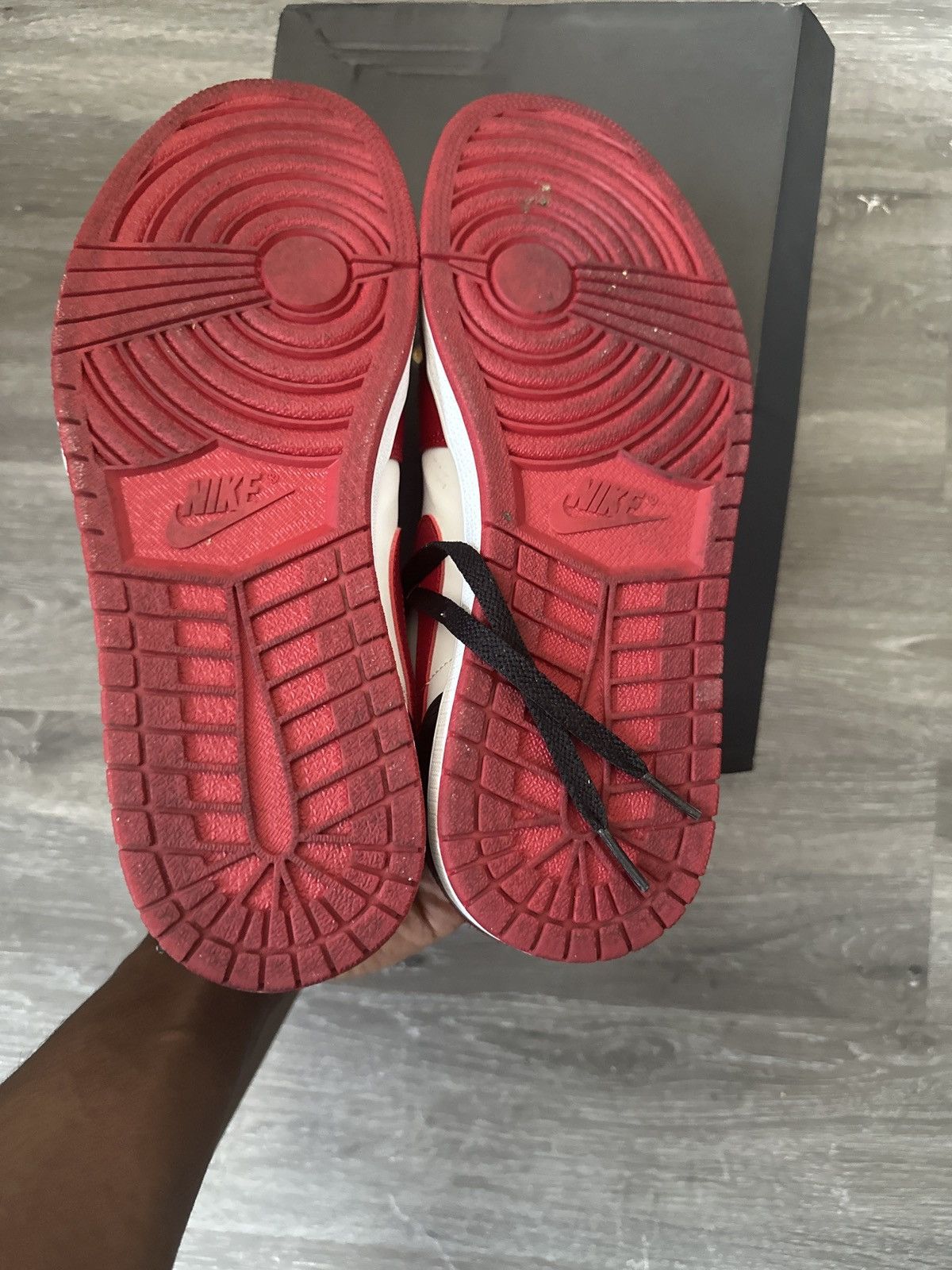 Jordan Brand Air jordan 1 low Red black Size US 11 / EU 44 - 6 Thumbnail