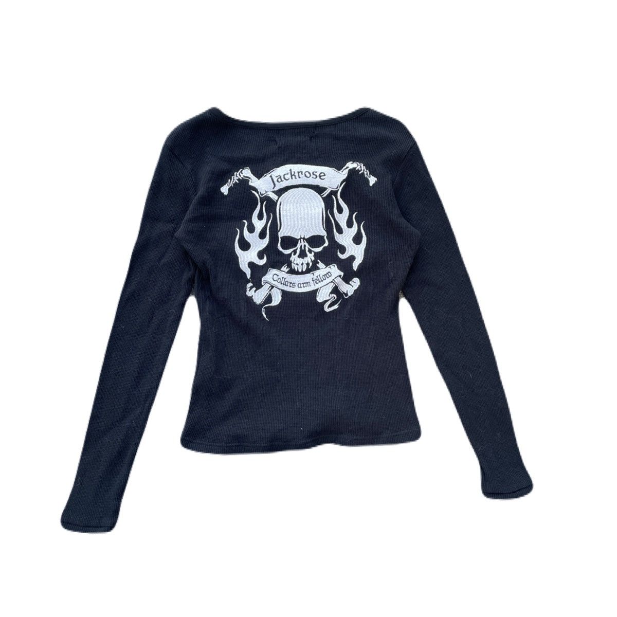 2000s JACKROSE Skull Embroidery Long Sleeve Tee Japanese