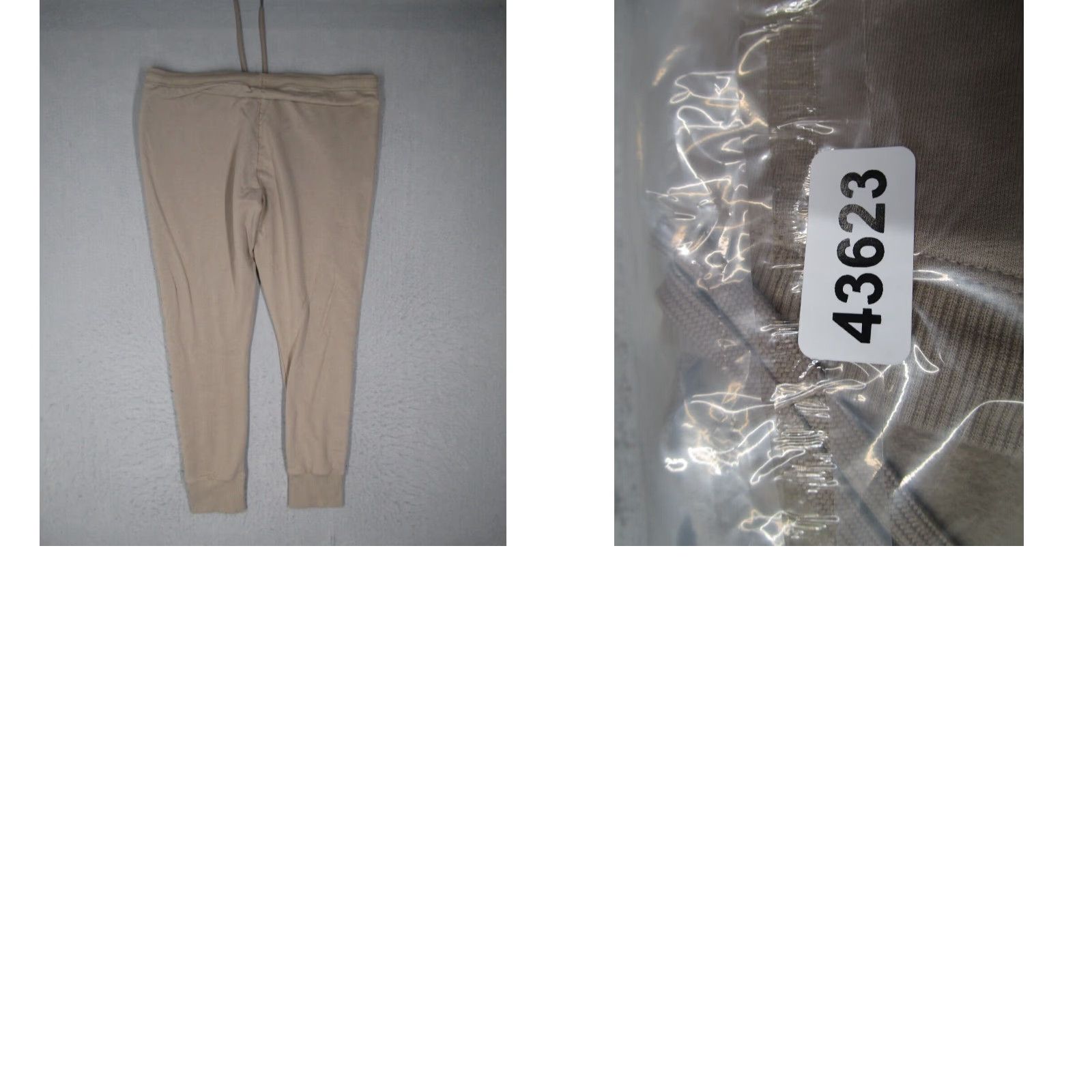 Vintage Tasc Women's Extra Large Beige Jogger Pants Organic Bamboo Blend Size 40" / US 18 - 8 Thumbnail