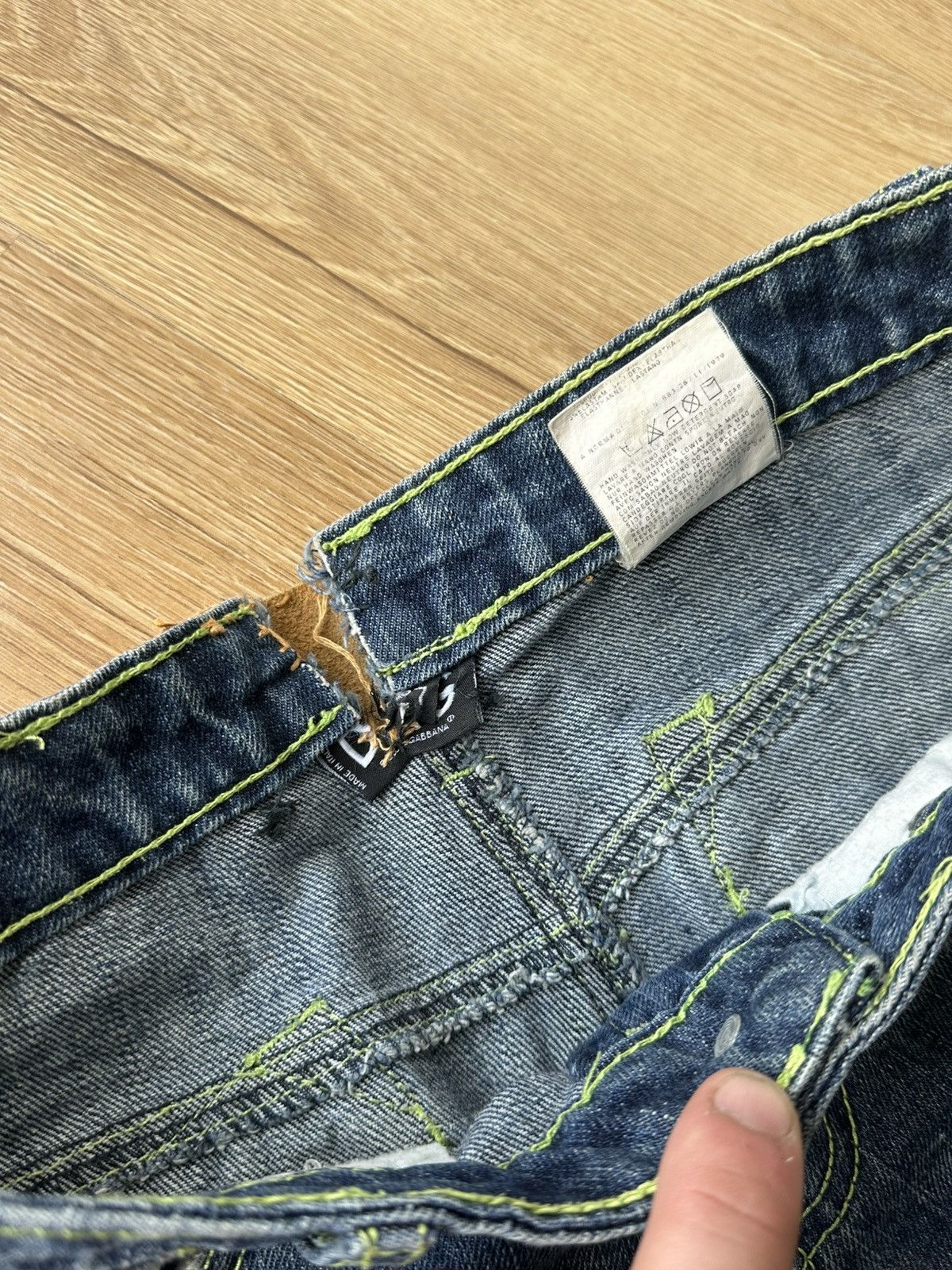 Dolce & Gabbana Y2K Dolce & Gabbana Vintage Distressed Skinny Jeans Size 27" / US 4 / IT 40 - 6 Thumbnail