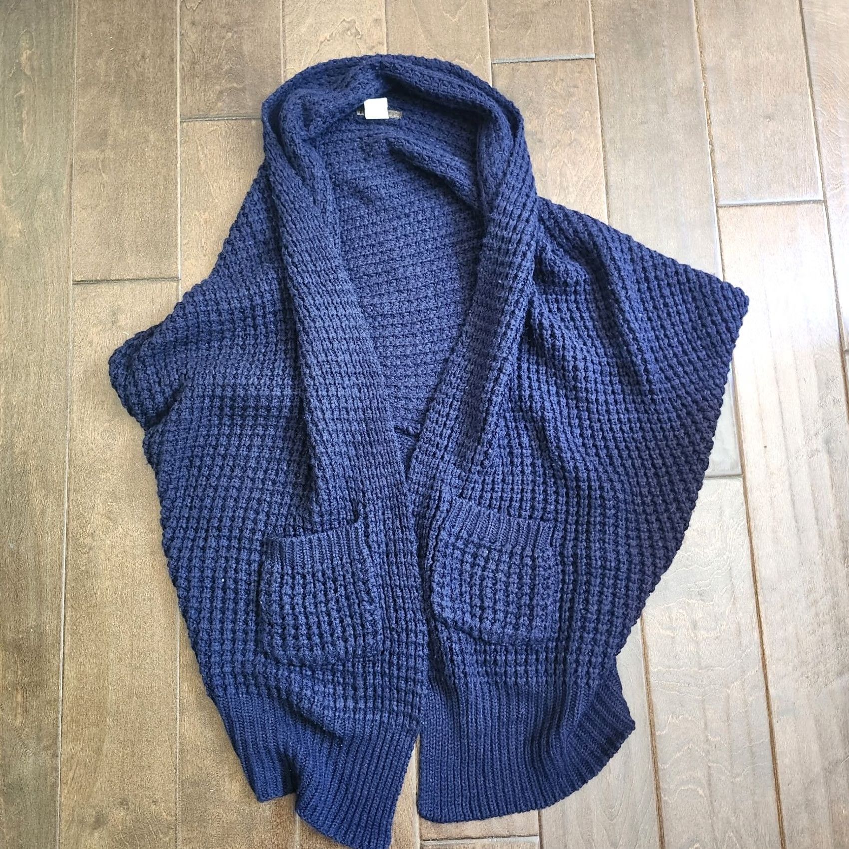 Celine Feline Women's Navy Blue Knit Open Front Sleeveless Cardigan - Size Small Size S / US 4 / IT 40 - 2 Thumbnail