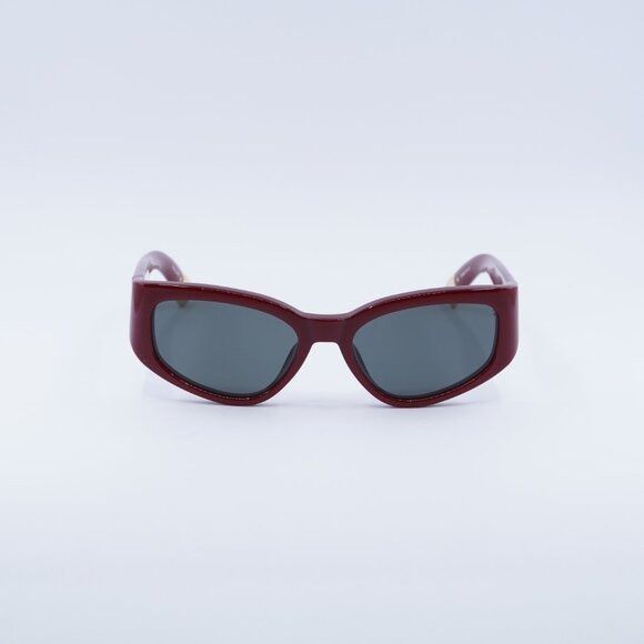 Jacquemus Jacquemus GALA JAC/5 C3 Sunglasses Burgundy Cat Eye Frame Size ONE SIZE - 2 Thumbnail