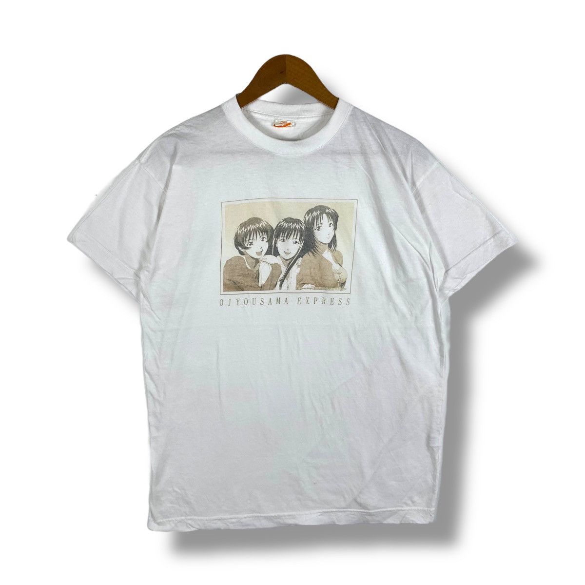 Vintage Vintage 90's OJYOUSAMA EXPRESS Manga Game Graphic Tee Shirt Size US M / EU 48-50 / 2 - 1 Thumbnail