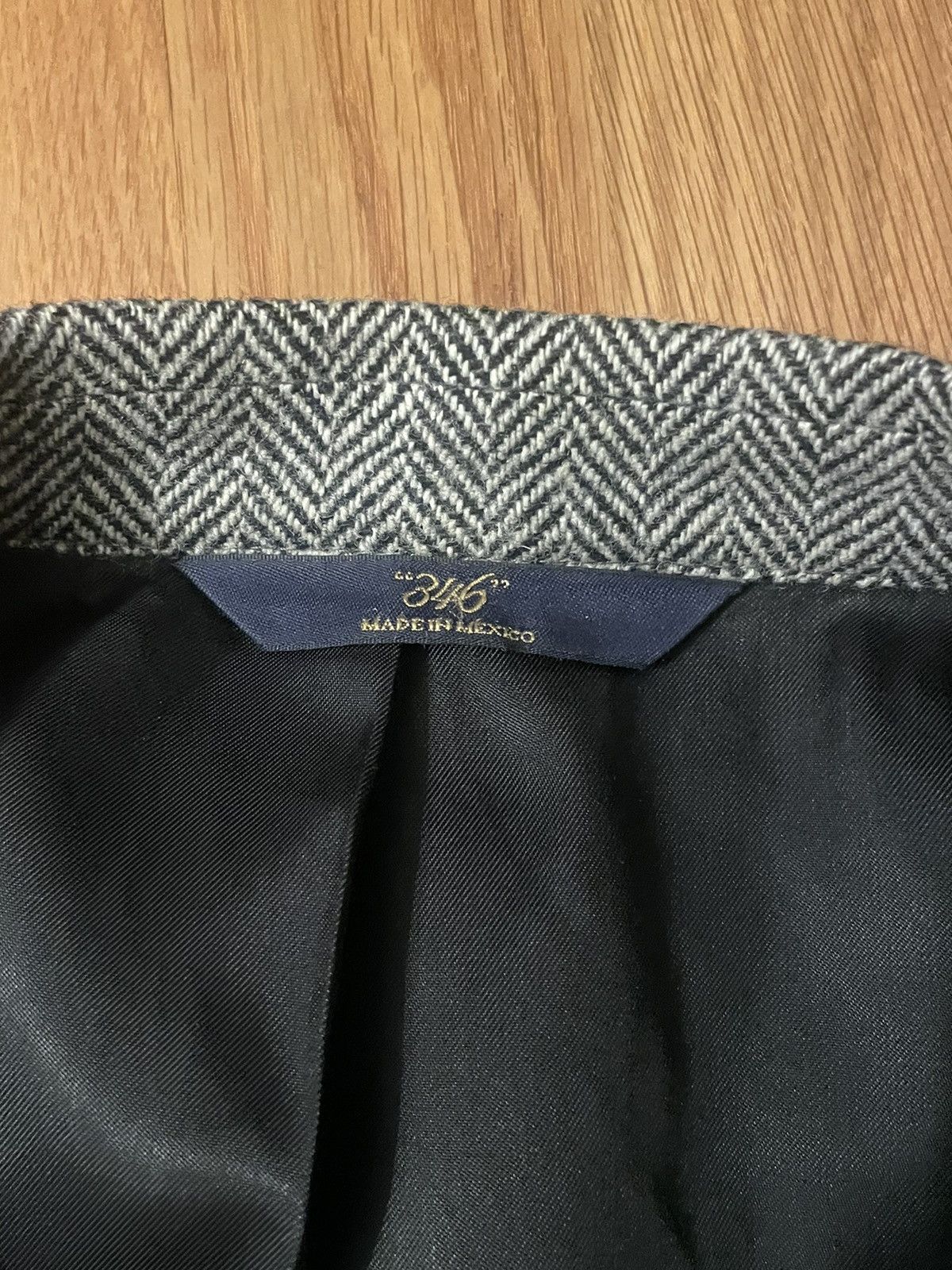 Brooks Brothers Brooks Brothers Wool Herringbone 3 Button Blazer Jacket Size 46R - 6 Thumbnail