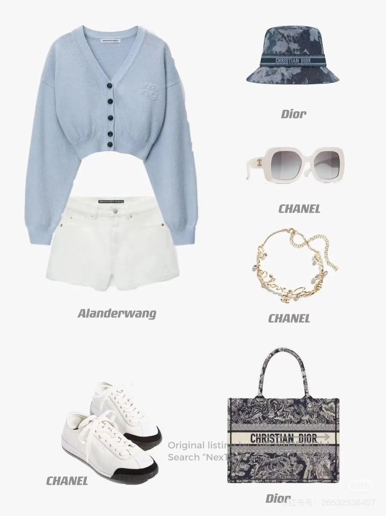 Dior Dior Classic Denim Bucket Hat. Size ONE SIZE - 3 Thumbnail