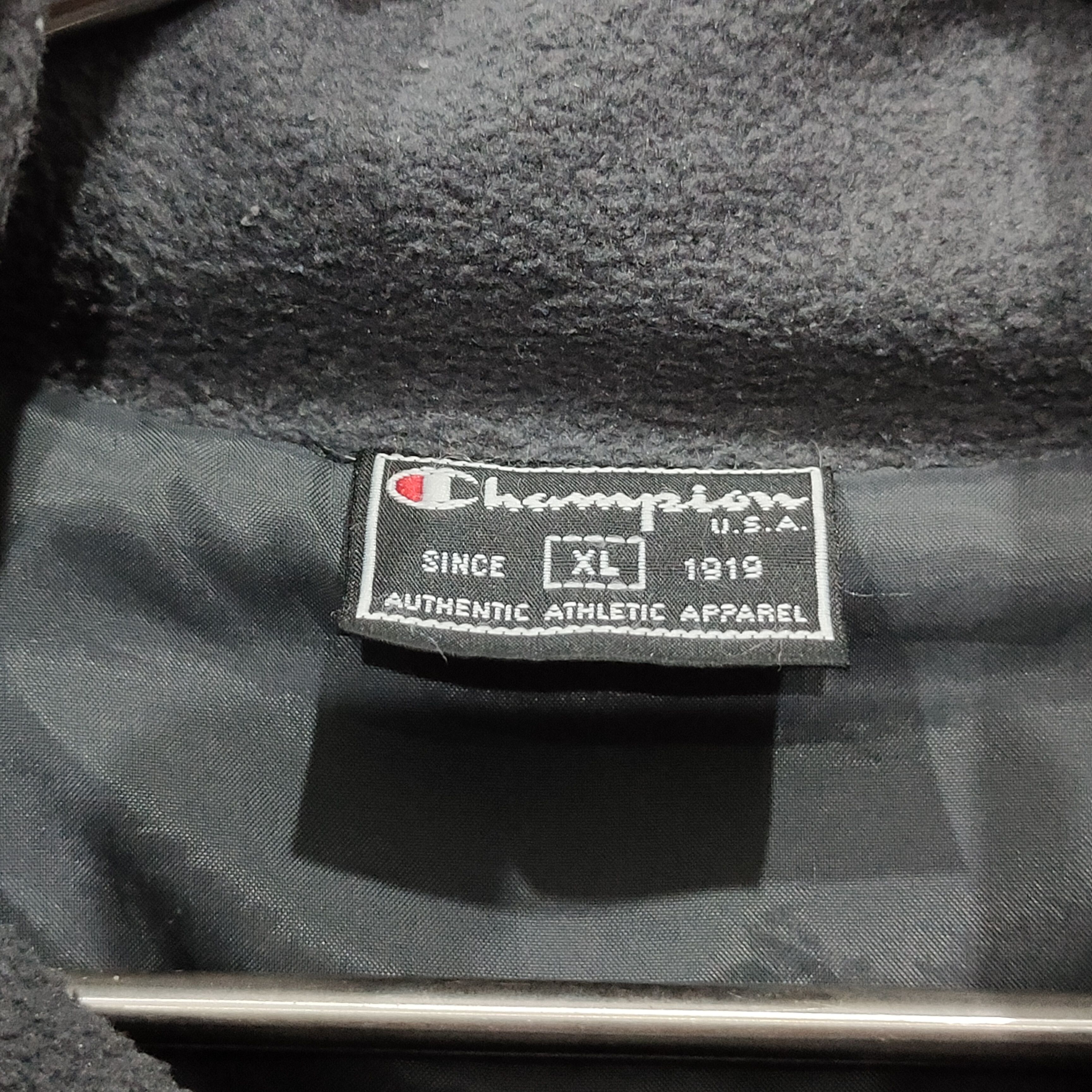 Reebok 🔥Vintage Champion fleece jacket Size US XL / EU 56 / 4 - 4 Thumbnail