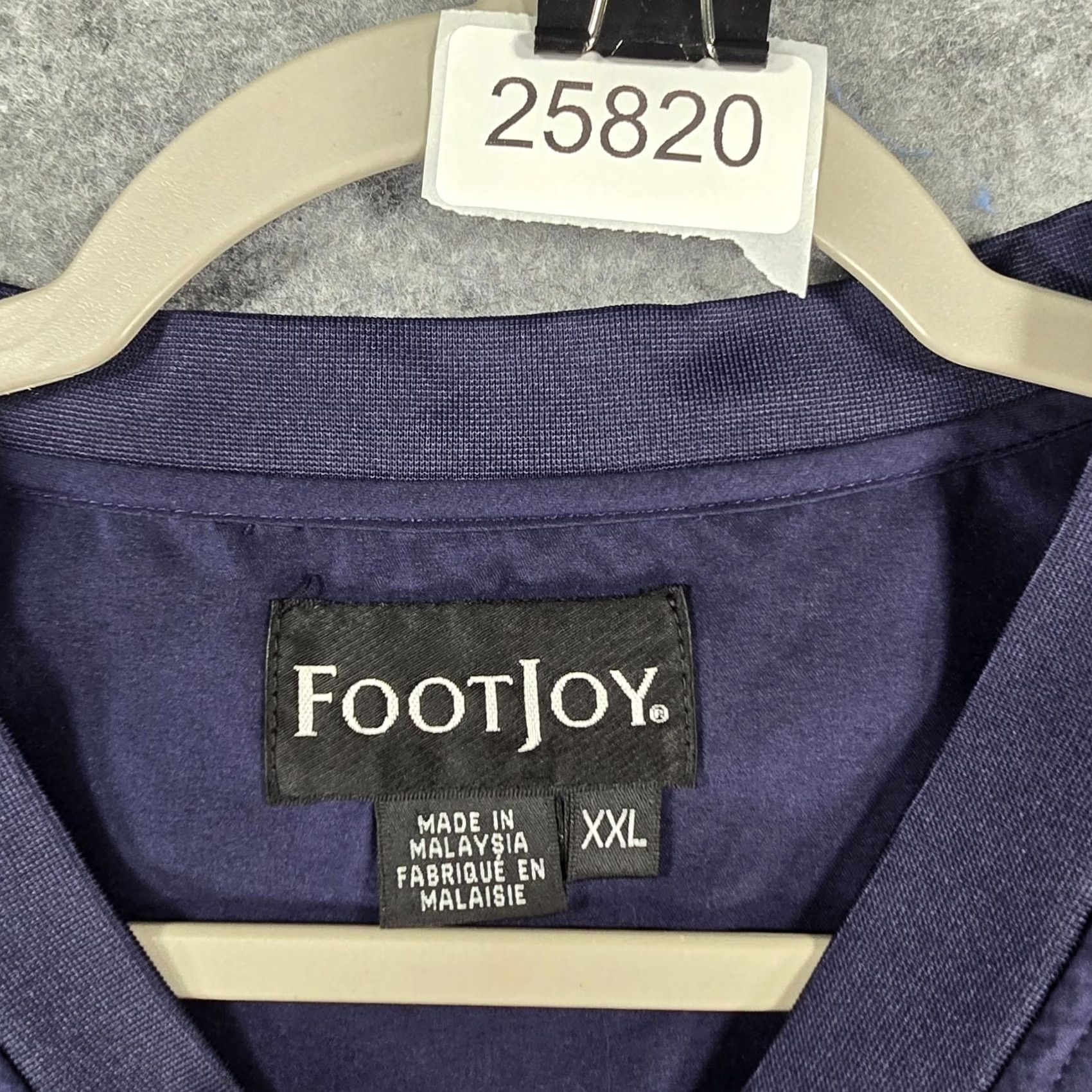 Footjoy FootJoy Windbreaker Pullover Mens 2XL Blue Golf Casual Jacket/Coat Short Sleeve Polyester Softshell Size US XXL / EU 58 / 5 - 7 Thumbnail