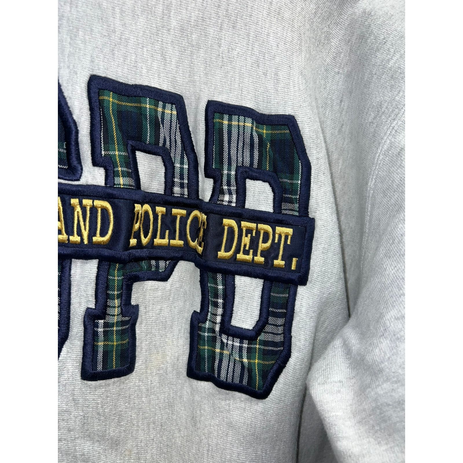 Vintage Vintage Police Gray Sweatshirt Weave Sweats Crewneck 90s L Size US L / EU 52-54 / 3 - 4 Thumbnail