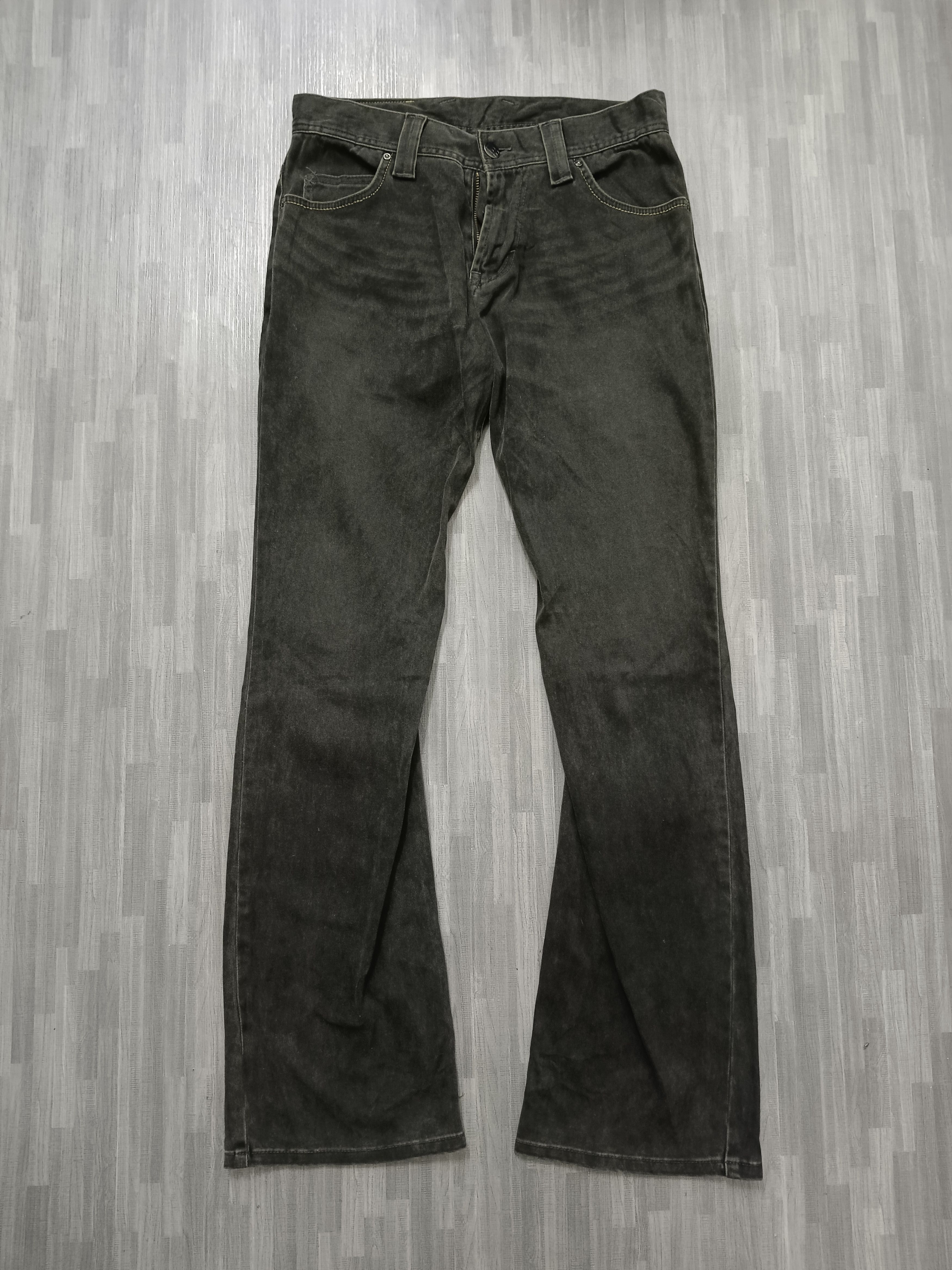 Lee DISTRESSED FADED FLARE TWIST LEE DENIM PANTS Size US 30 / EU 46 - 2 Thumbnail