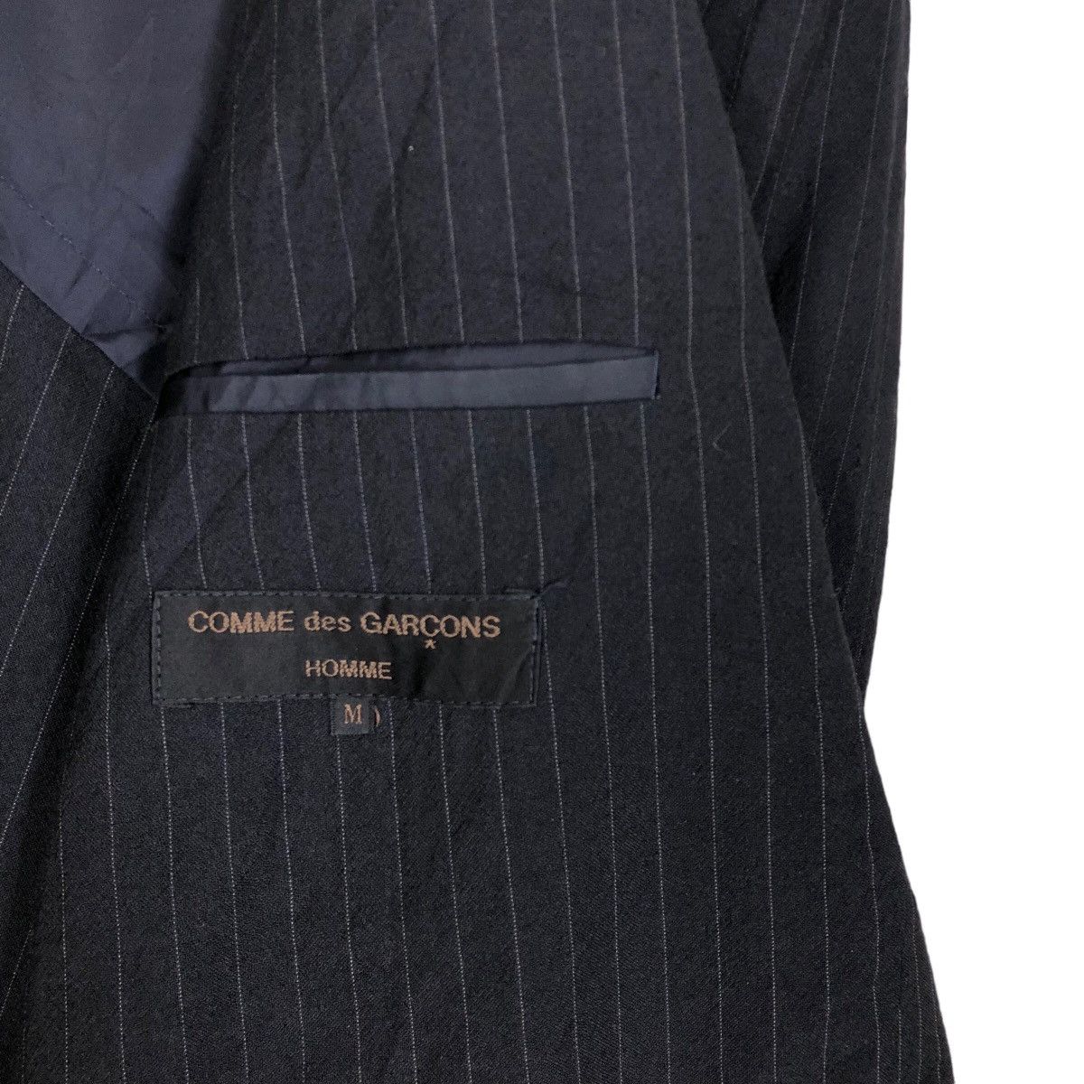 Comme des Garcons Vintage 90s Comme Des Garcons Homme Single Breasted Blazer Size 44R - 8 Thumbnail