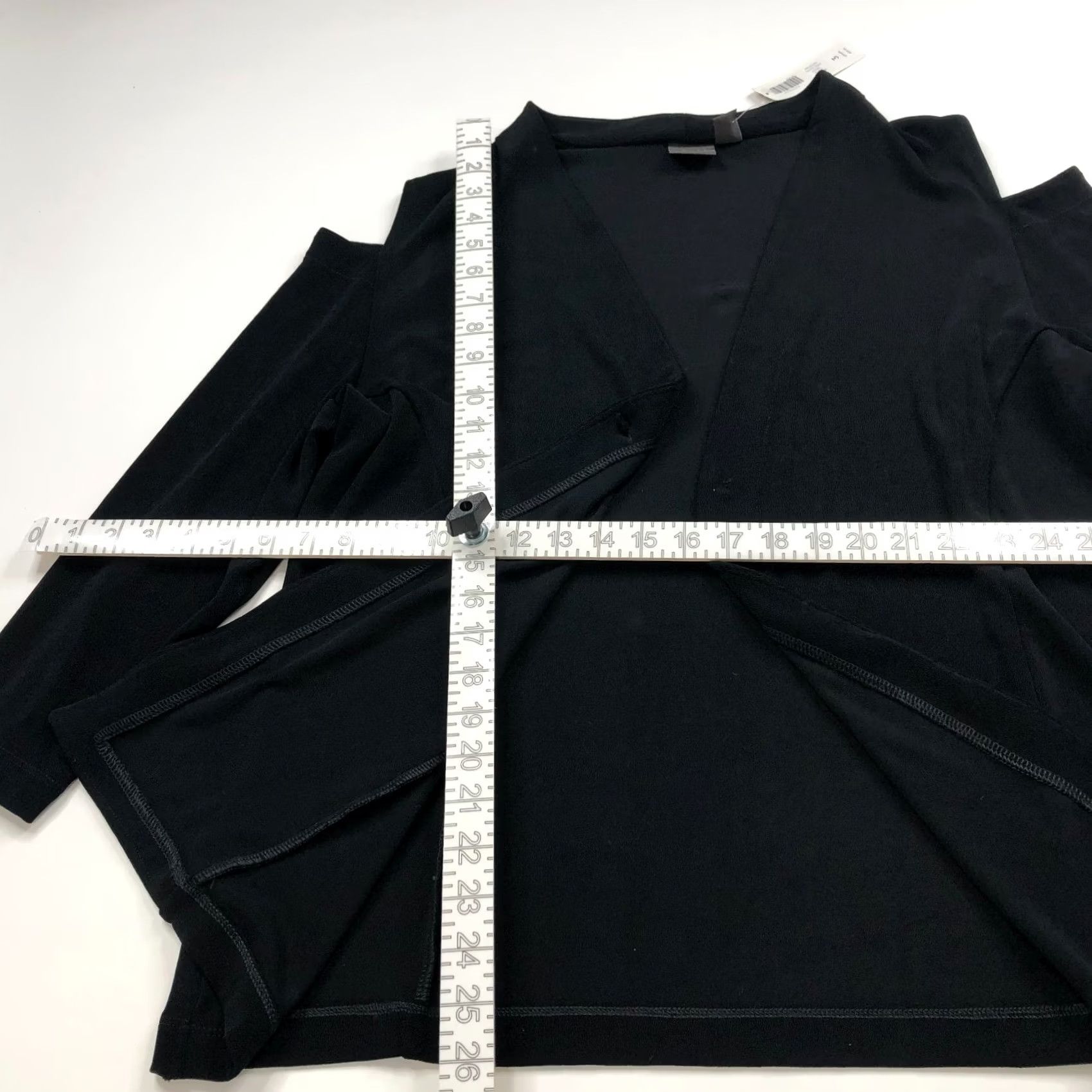Vintage Chico's Jacket Blazer Style Acetate Cut Out Black XL Womens Vintage No Size XL / US 12-14 / IT 48-50 - 6 Thumbnail