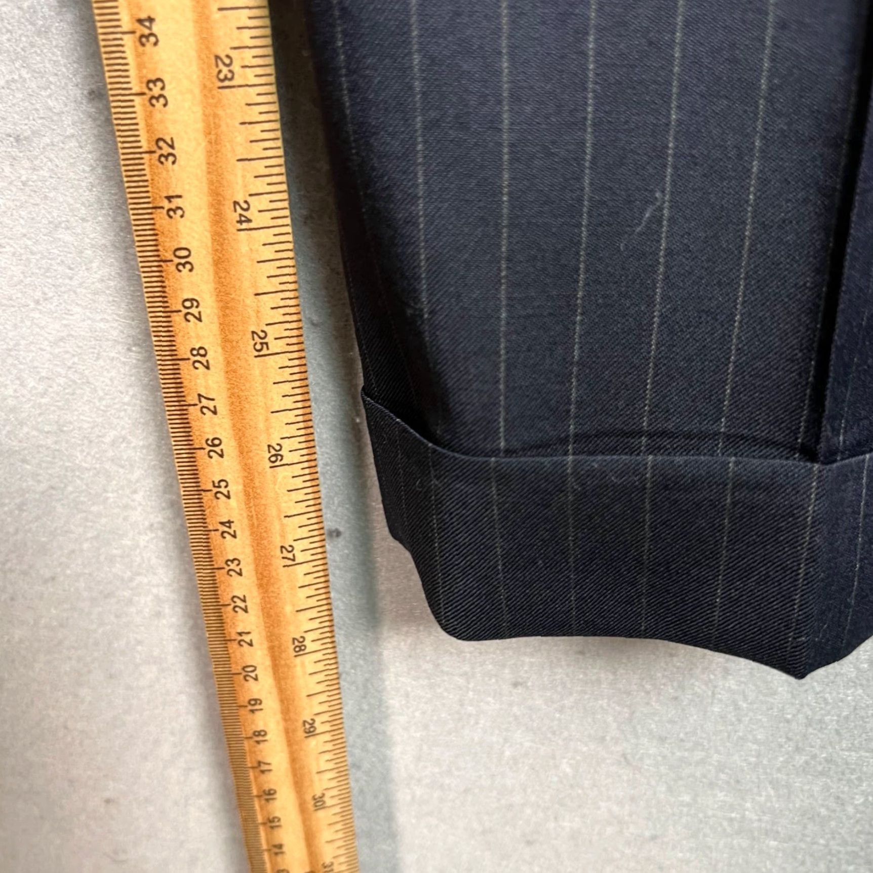 Brooks Brothers Brooks Brothers Madison 1818 Blue Pinstripe Wool Dress Pants Size 45 x 40 Men Pants Dress Wool Pinstripe 38x27? Size US 44 / EU 60 - 7 Thumbnail