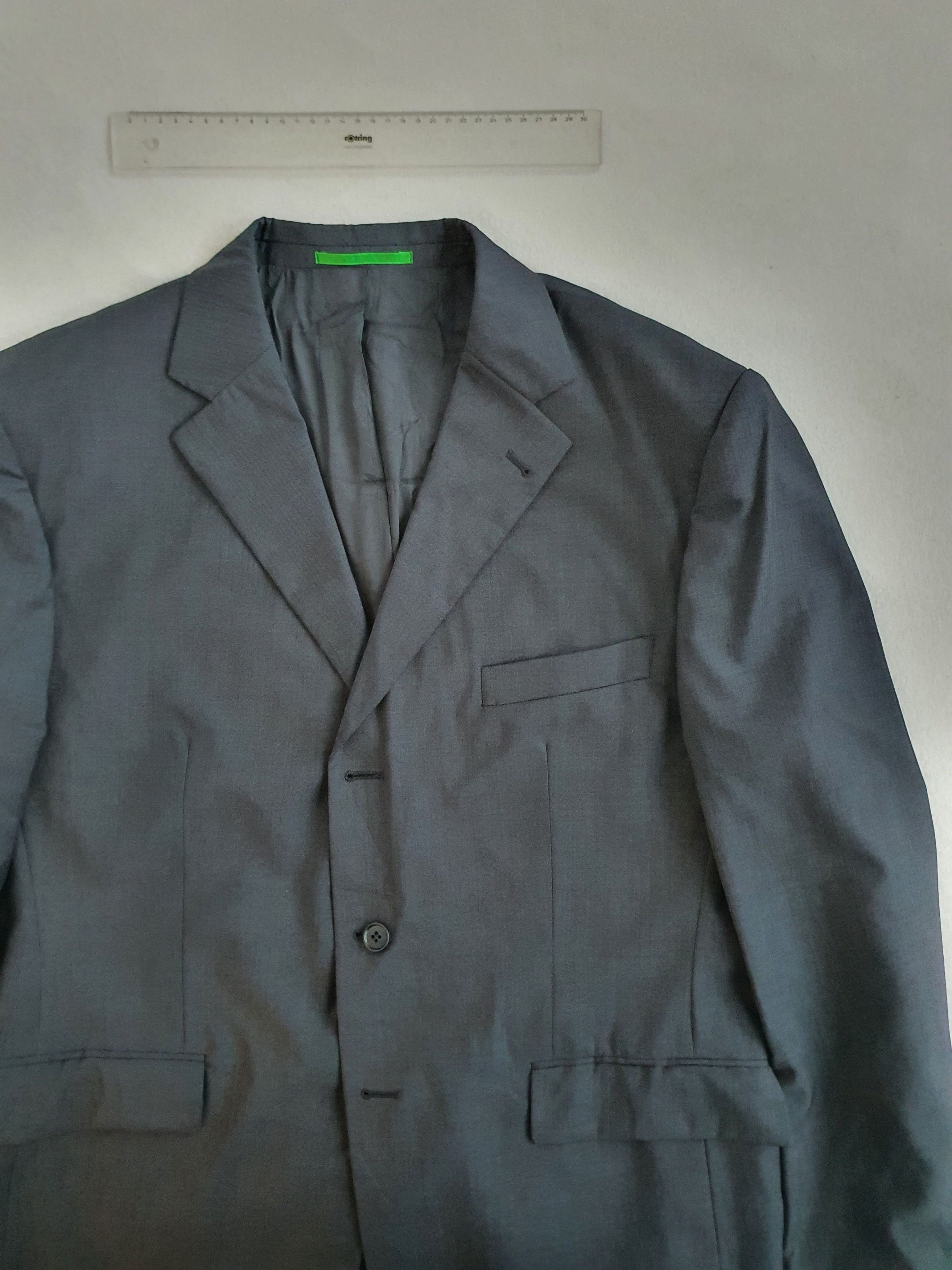 Carven Sports Coat Suit Jacket - Navy Micro Herringbone Size 48R - 3 Thumbnail