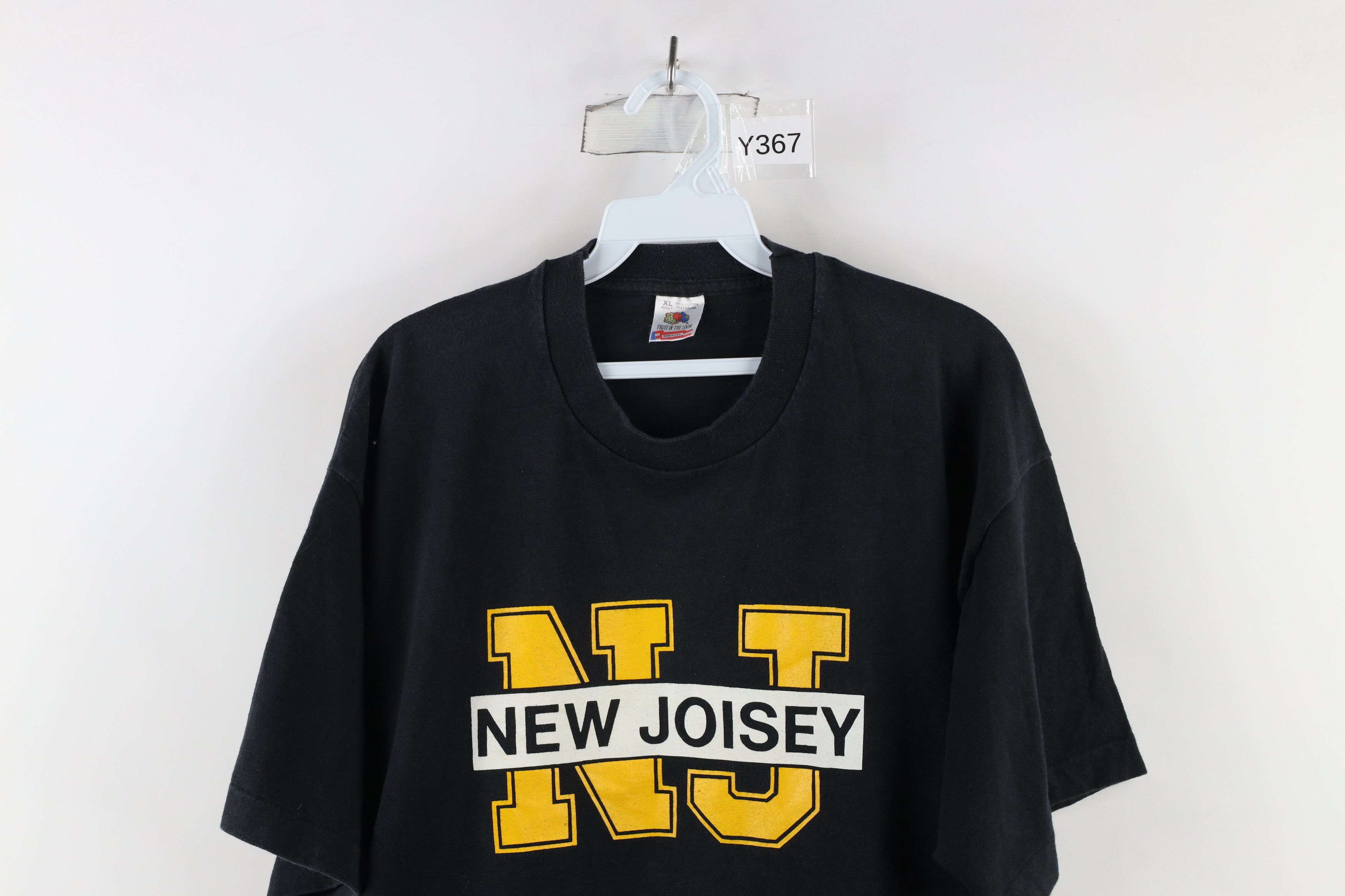 Vintage Vintage 90s Streetwear Out New Joisey New Jersey T-Shirt USA Size US XL / EU 56 / 4 - 2 Thumbnail
