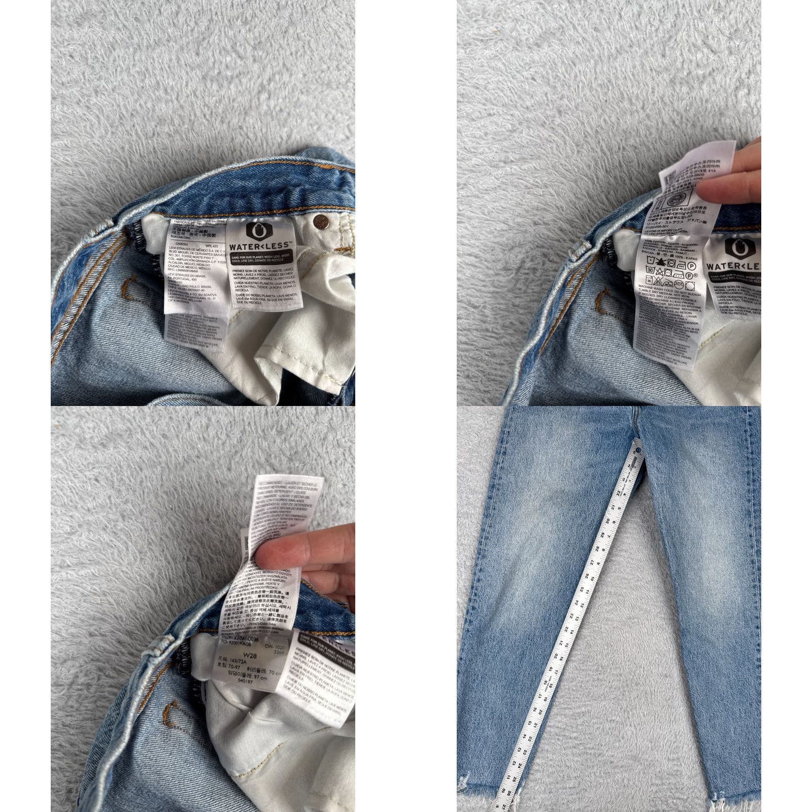 Levi's Levi's Wedgie Fit Skinny Jeans Womens 28 Blue Denim 5-Pocket Retro Clothing Size 28" / US 6 / IT 42 - 8 Thumbnail