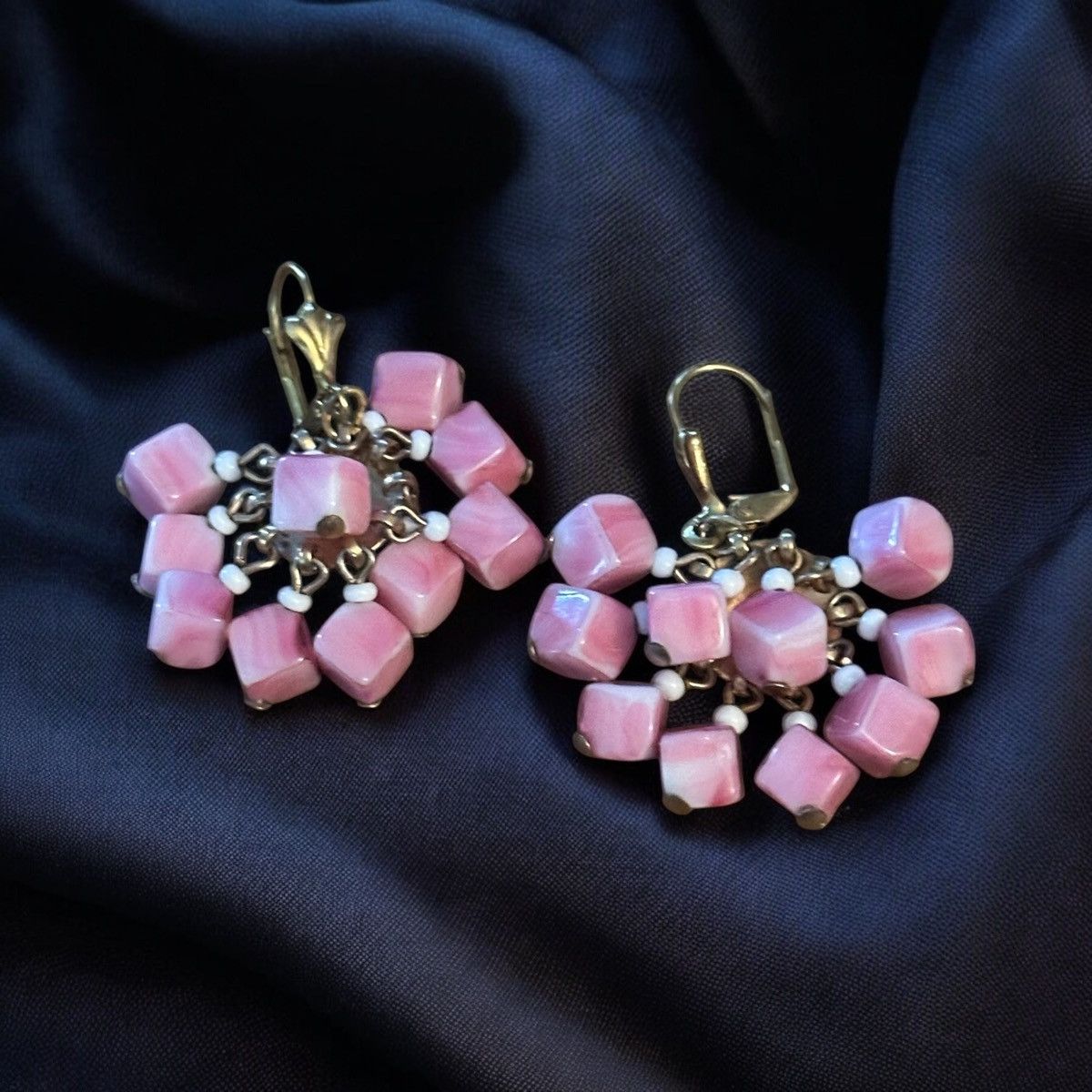 Other Rose quartz cluster dangle earrings Size ONE SIZE - 1 Thumbnail