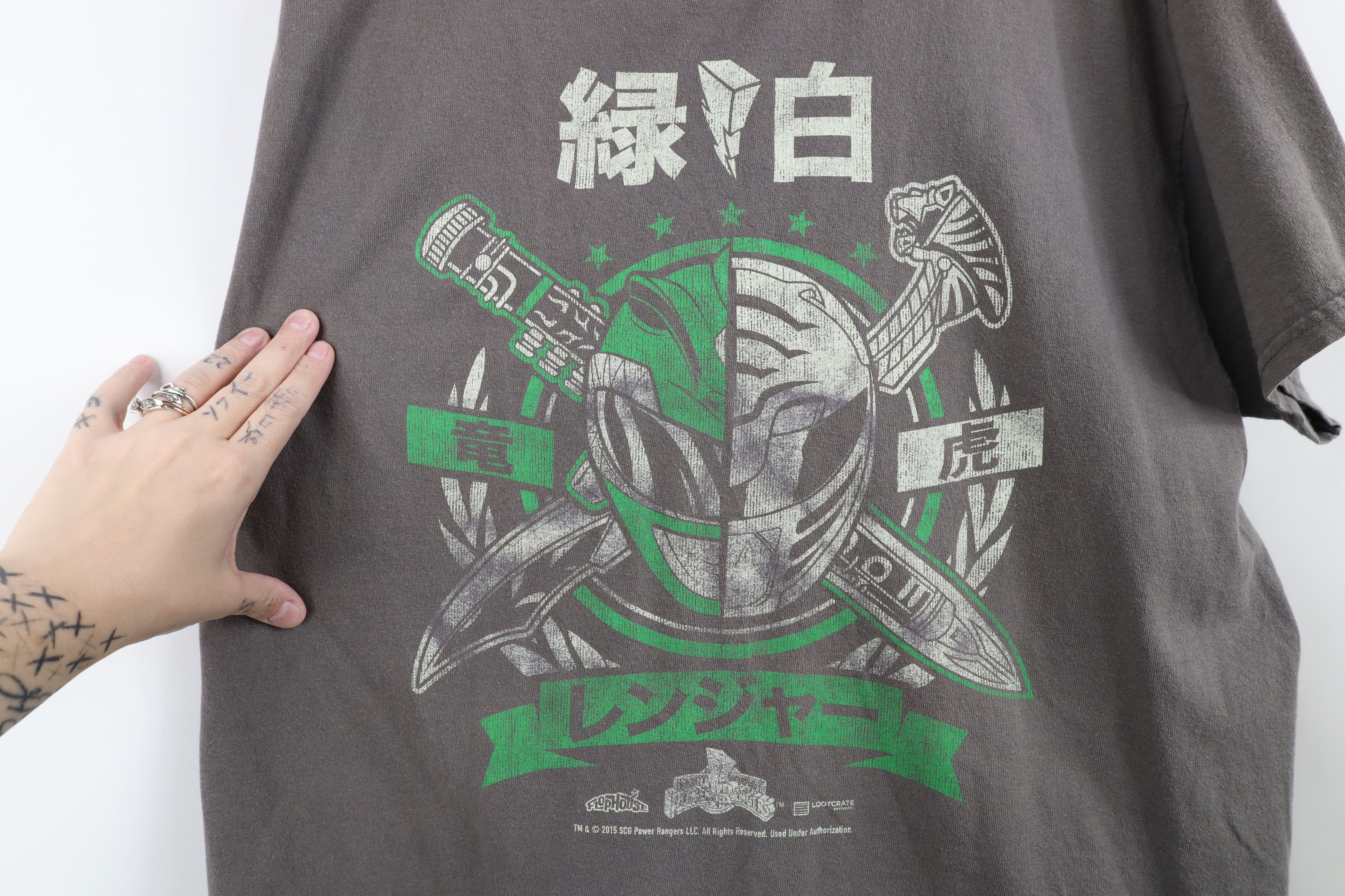 Vintage Vintage Y2K Power Rangers Short Sleeve T-Shirt Gray Cotton Size US XL / EU 56 / 4 - 4 Thumbnail