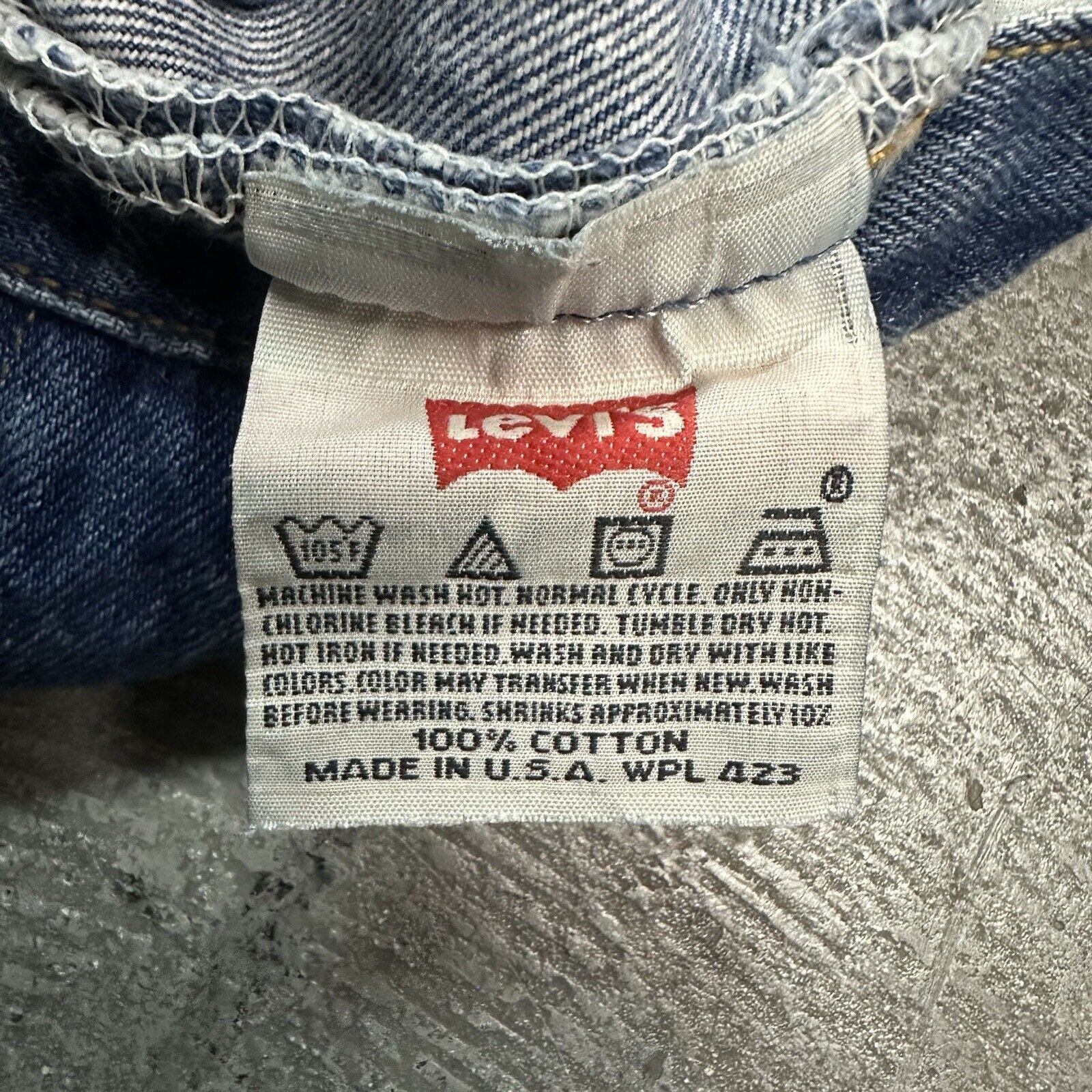 Levi's × Vintage Vintage Levi’s 501 Straight Blue Denim Jeans 31x32 Size US 31 - 8 Thumbnail