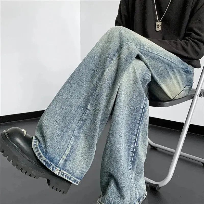 Japanese Brand Blue Washed Flared Denim Pant Size US 32 / EU 48 - 6 Thumbnail
