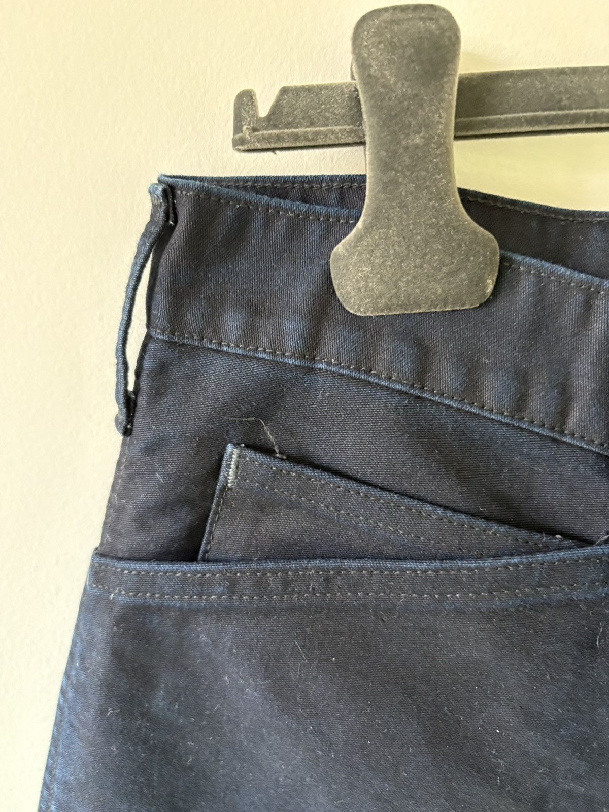 Post Overalls DARK BLUE MOLESKIN WORK PANTS FROM POST O ALLS Size US 36 / EU 52 - 7 Thumbnail