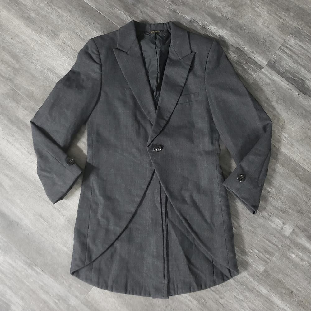 Designer Dark Grey | LORD WEST | Formalwear Suit Jacket Size US XXS / EU 40 - 1 Thumbnail