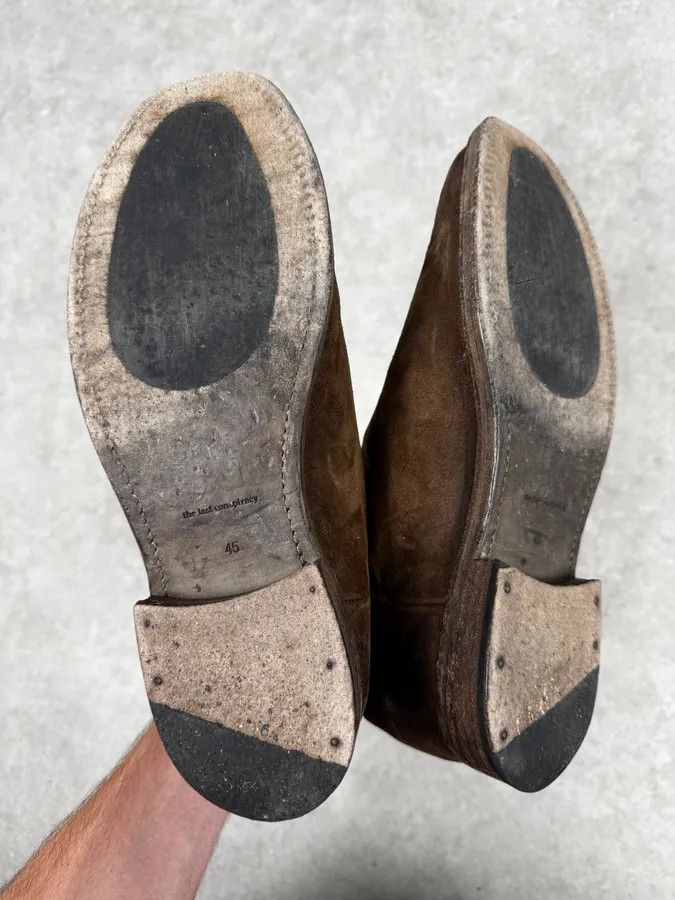 The Last Conspiracy The Last Conspiracy Brown Eroded Suede Chelsea Boots Size US 12 / EU 45 - 8 Thumbnail