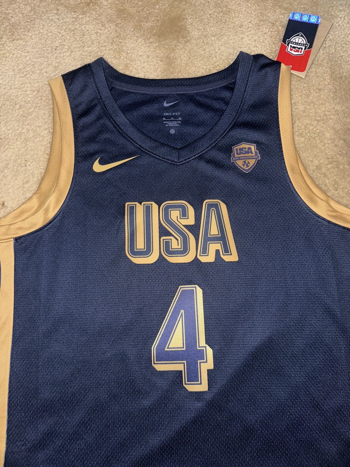 Nike 50th Anniversary Team USA Stephen Curry Jersey Sz XL Size US XL / EU 56 / 4 - 2 Thumbnail