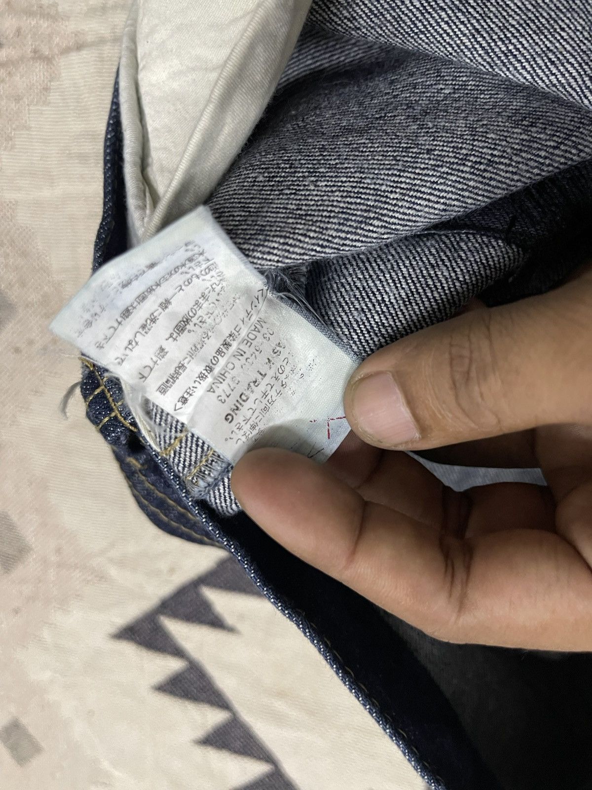 Beauty Beast 00s UNDISPUTED CHAMP GENUINE PRODUCT EMBROIDERED LOGO JEANS Size US 35 - 17 Thumbnail