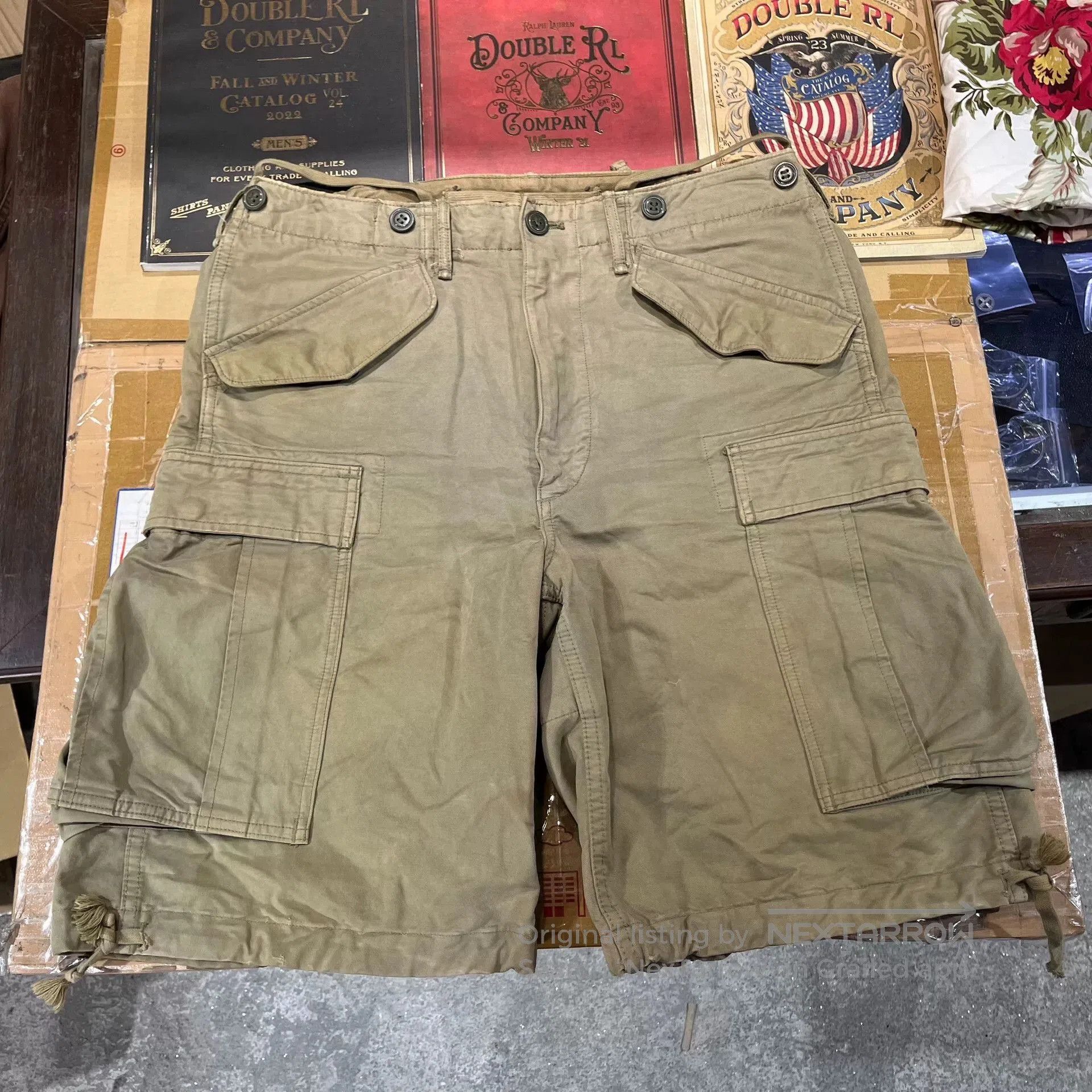 RRL Ralph Lauren vintage double rl cargo shorts for men. Size US 32 / EU 48 - 1 Thumbnail