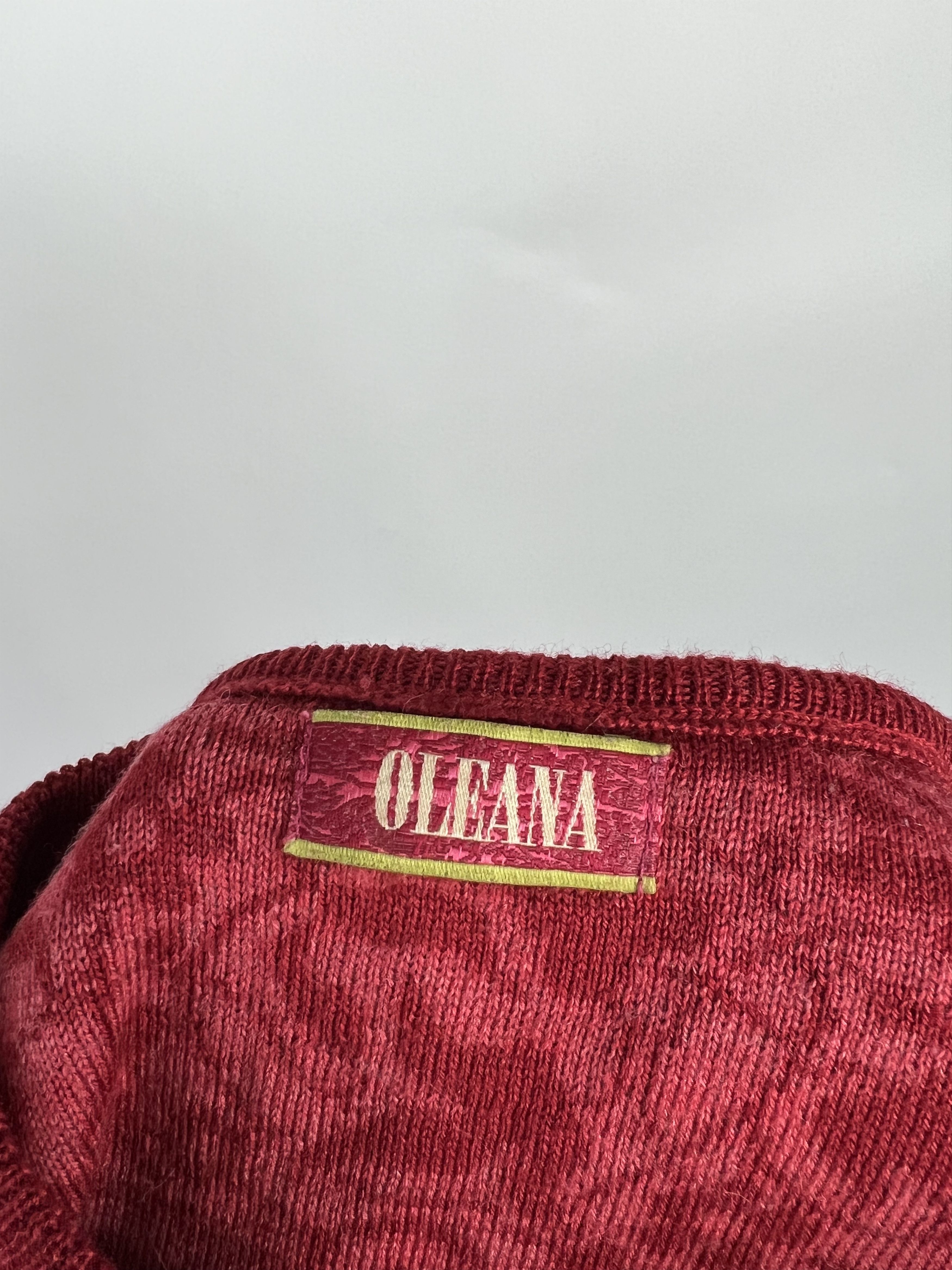 Designer Oleana Norway Floral Wool Silk Knit Top Vest Size XS/S Size S / US 4 / IT 40 - 10 Thumbnail