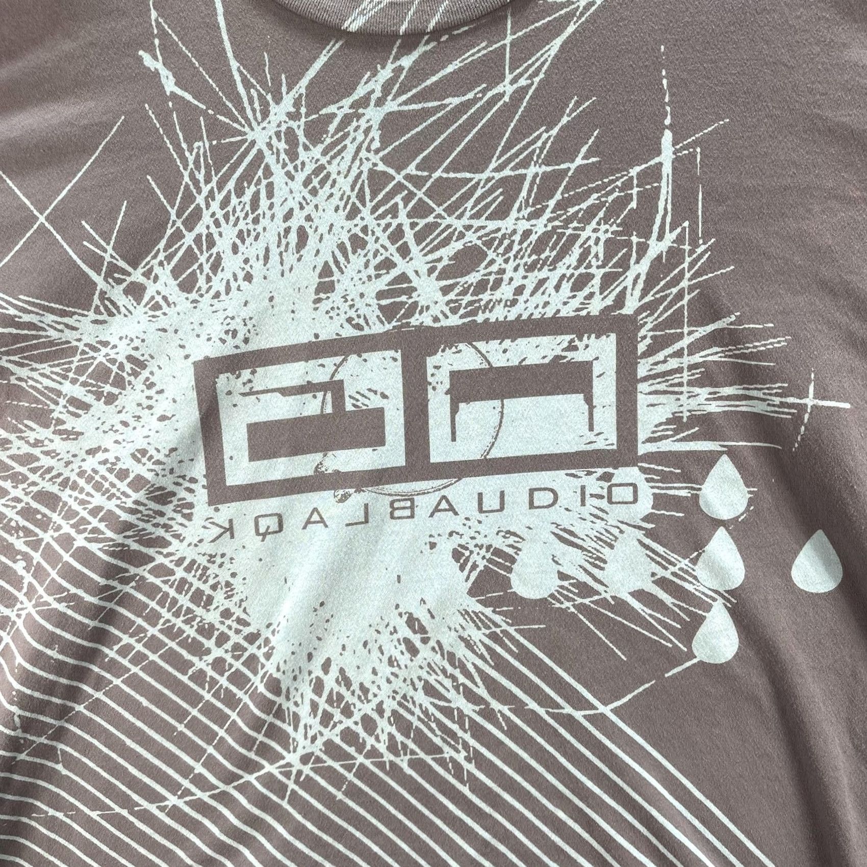Vintage Chaser Shirt Mens XL Gray QD Black Audio Splatter Graphic Tee Short Sleeve Size US XL / EU 56 / 4 - 3 Thumbnail