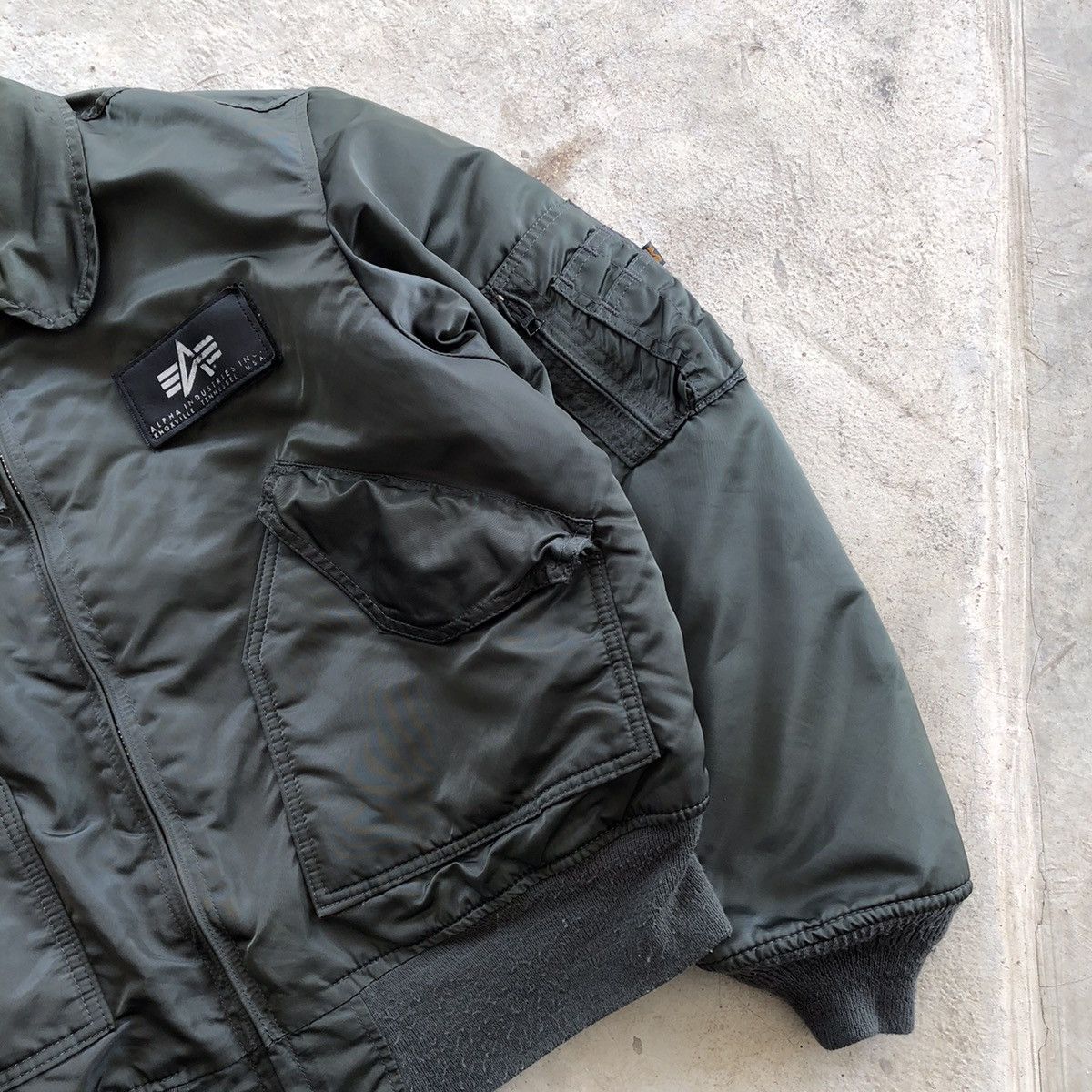 Alpha Industries Vintage ALPHA INDUSTRIES CWU-45 Bomber Jacket Size US XL / EU 56 / 4 - 6 Thumbnail