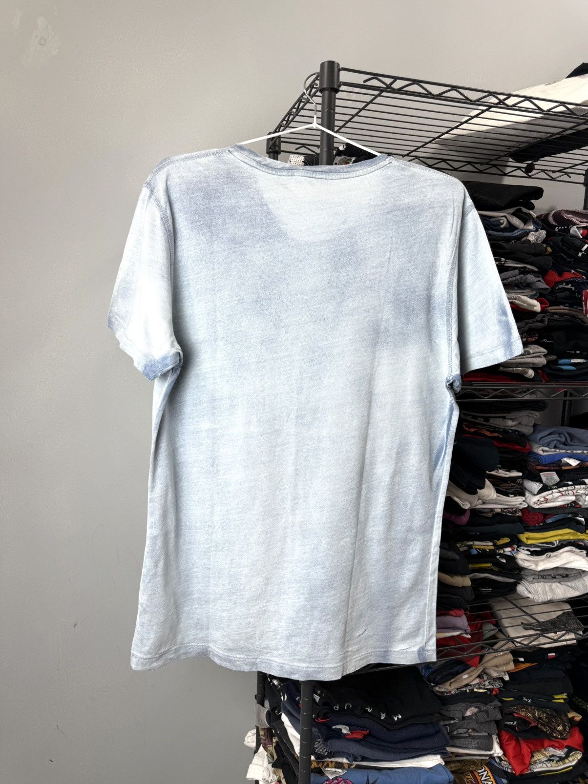 Diesel Diesel Silver Logo Gradient Fabric Faded T Shirt Size US M / EU 48-50 / 2 - 5 Thumbnail